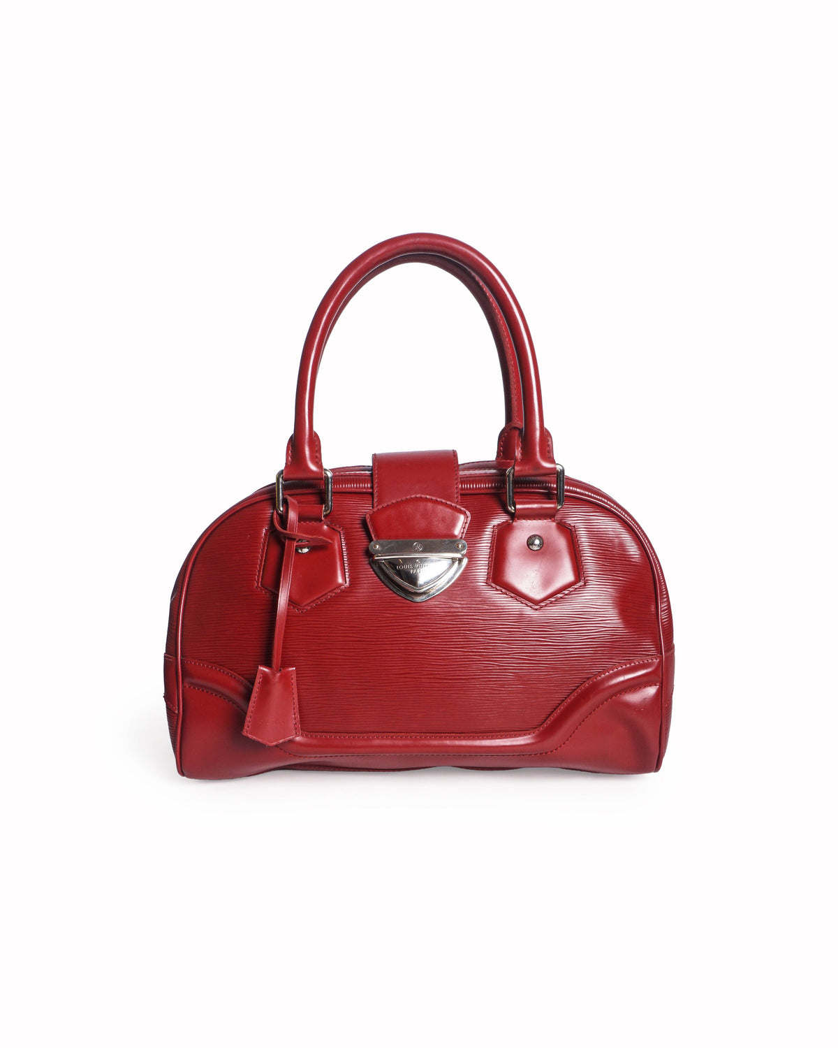Louis Vuitton Montaigne GM Rouge Epi Leather Bag