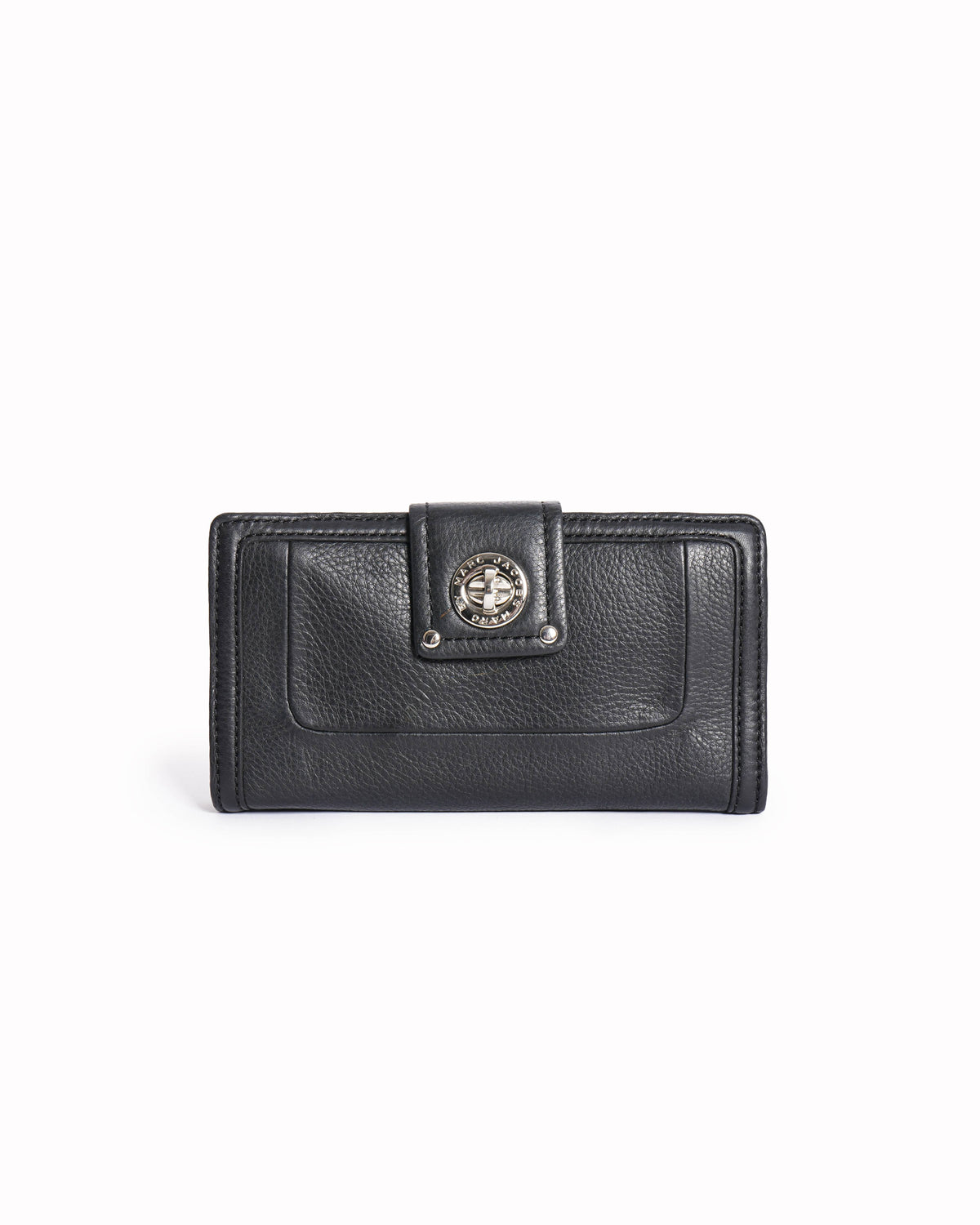 Marc Jacobs Black Leather Long wallet