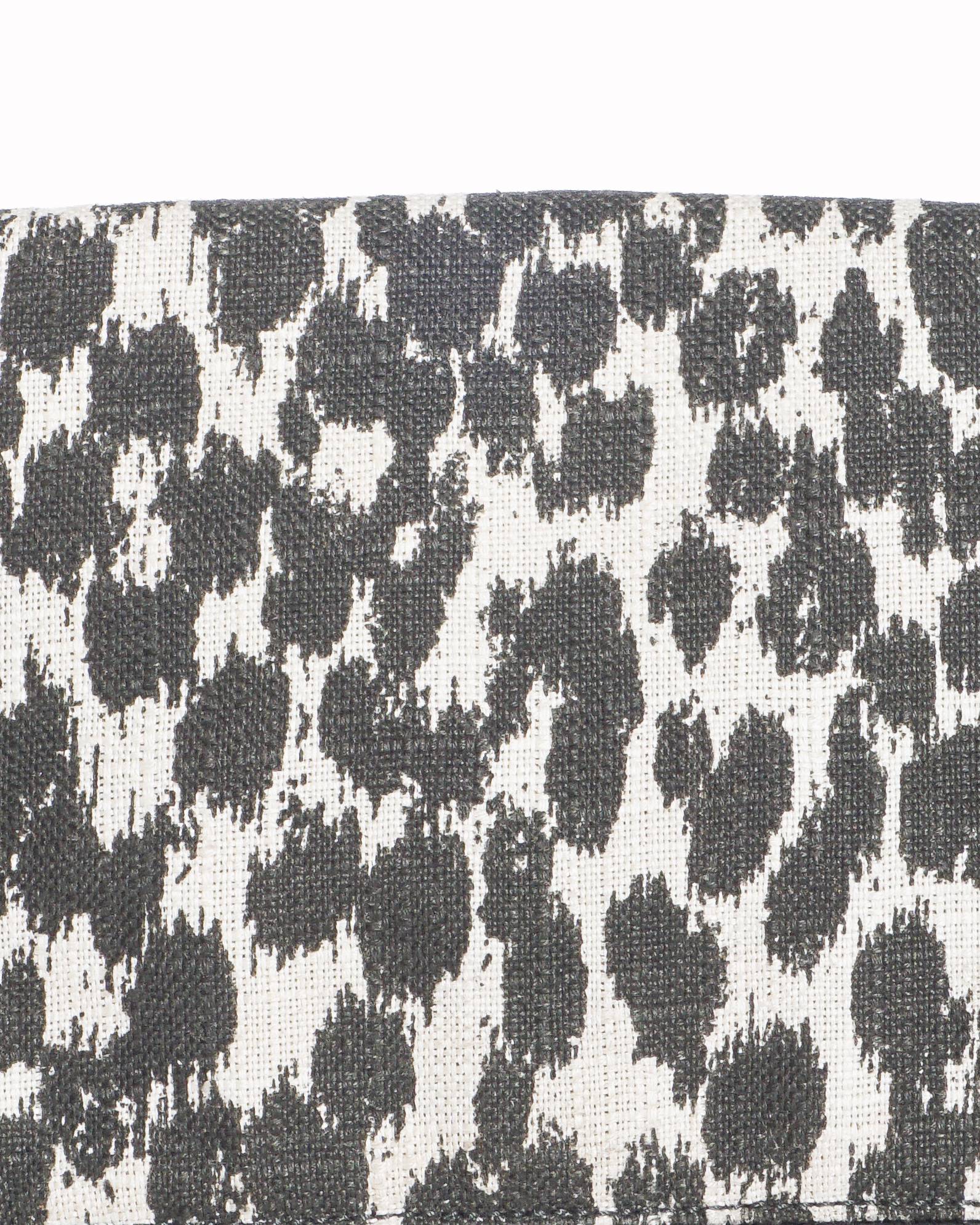 Stella McCartney Linen Leopard Small Falabella Black White Fold Over Wallet