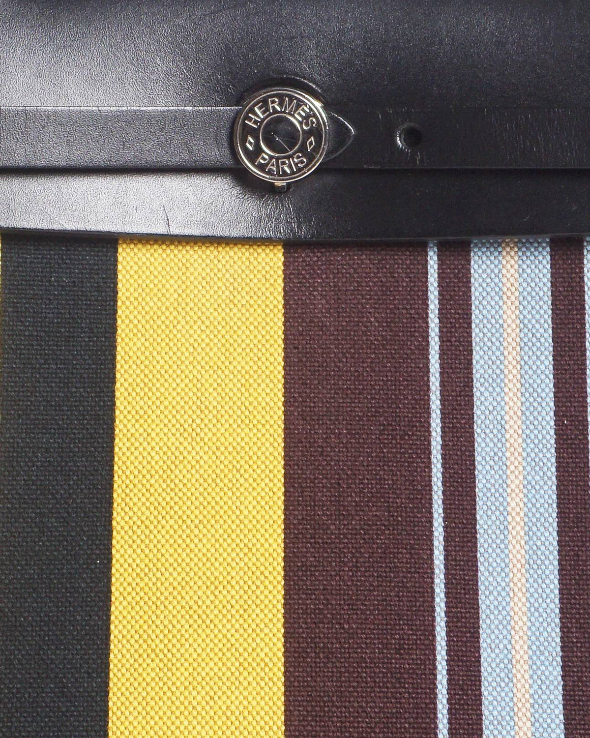 Hermès Herbag Zip 31 Rayures d'Équipage Striped Canvas Bag