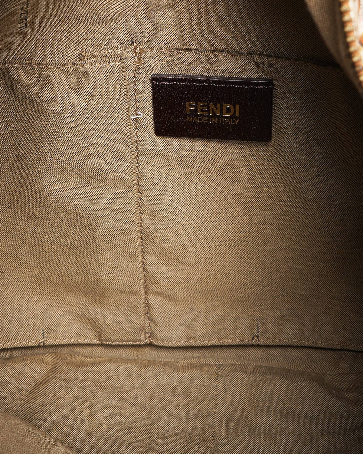 Fendi Zucca Print Drawstring Tote