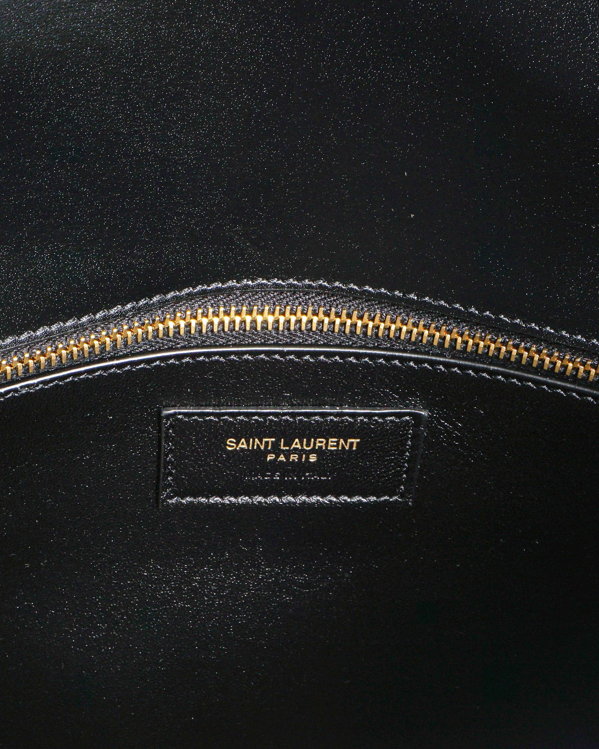 Saint Laurent Medium Manhattan Black Leather Flap Satchel Bag