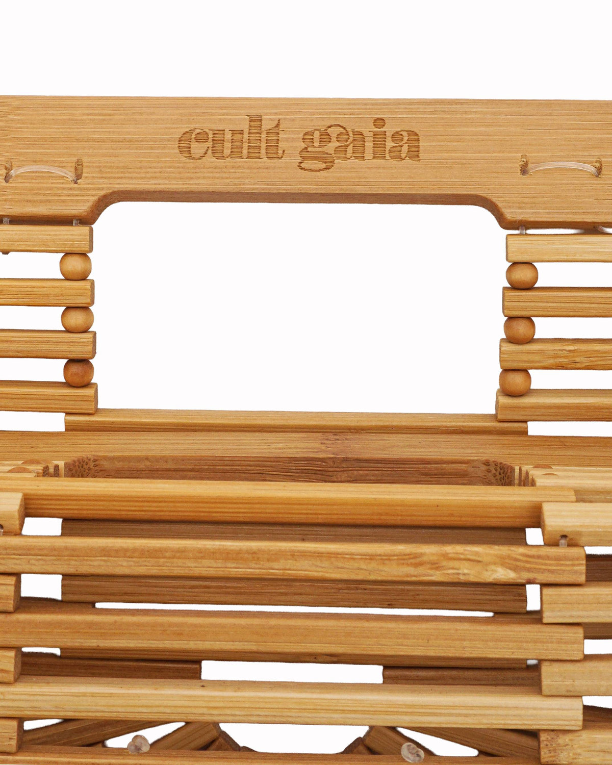 Cult Gaia Natural Bamboo Ark Top Handle Bag
