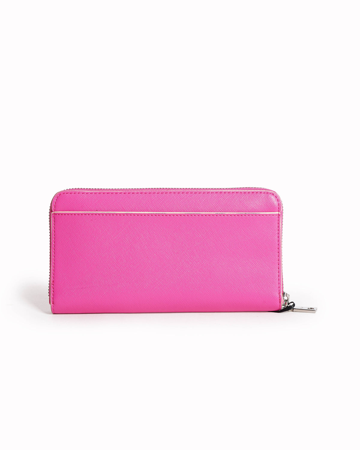 New DKNY Zip Around Wallet In Hot Pink