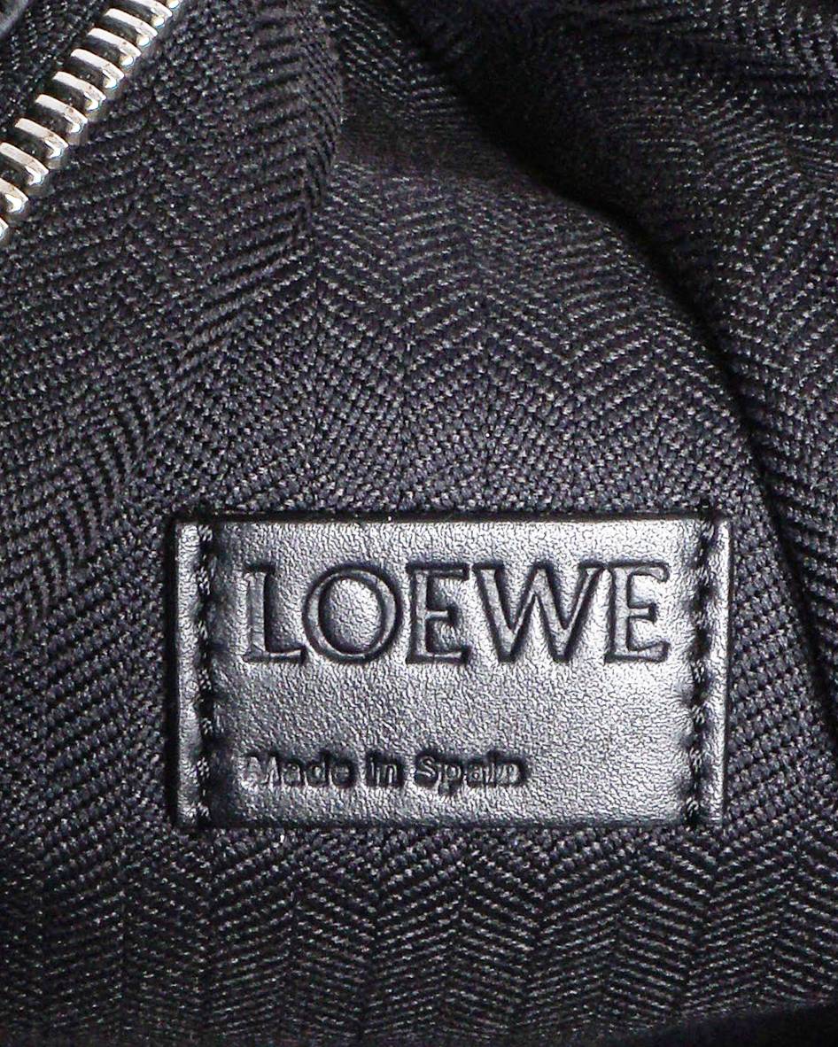 Loewe Black Textured Leather Anton Sling Backpack