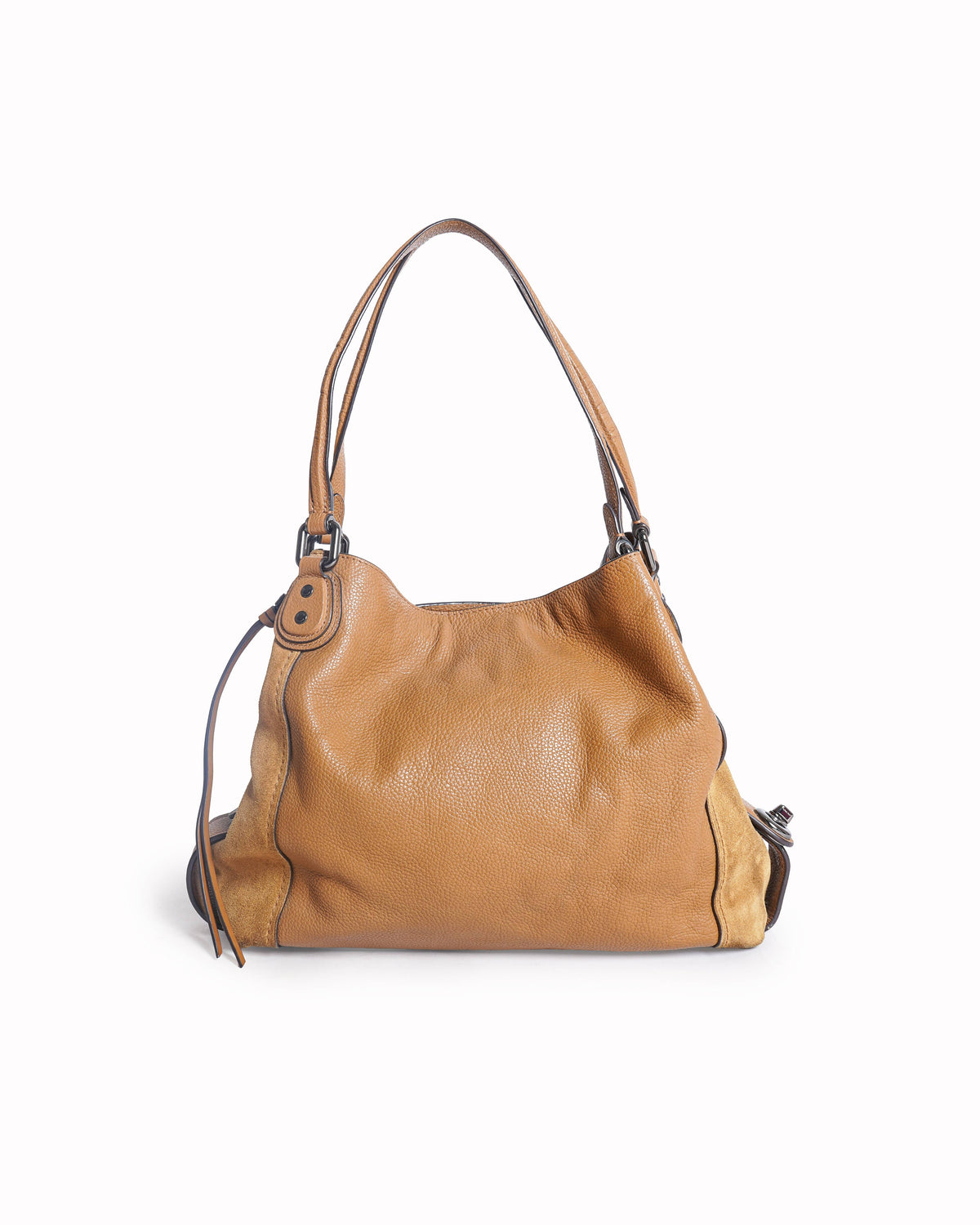 Coach Edie Shoulder Bag in Pebbled Leather and Suede