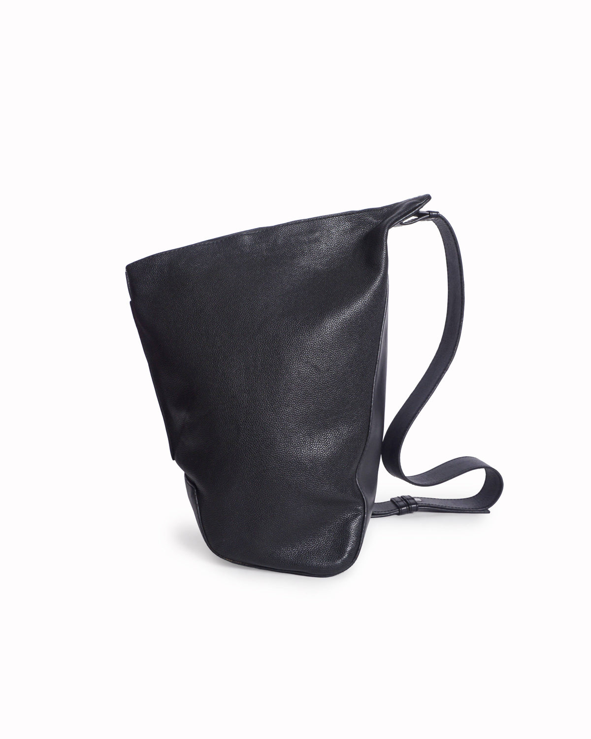 Loewe Black Textured Leather Anton Sling Backpack