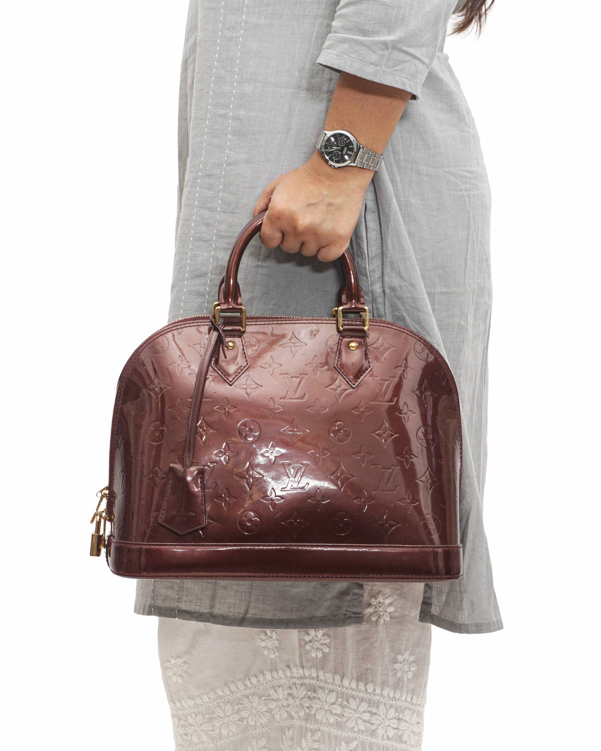 Louis Vuitton Monogram Vernis Alma PM Handbag