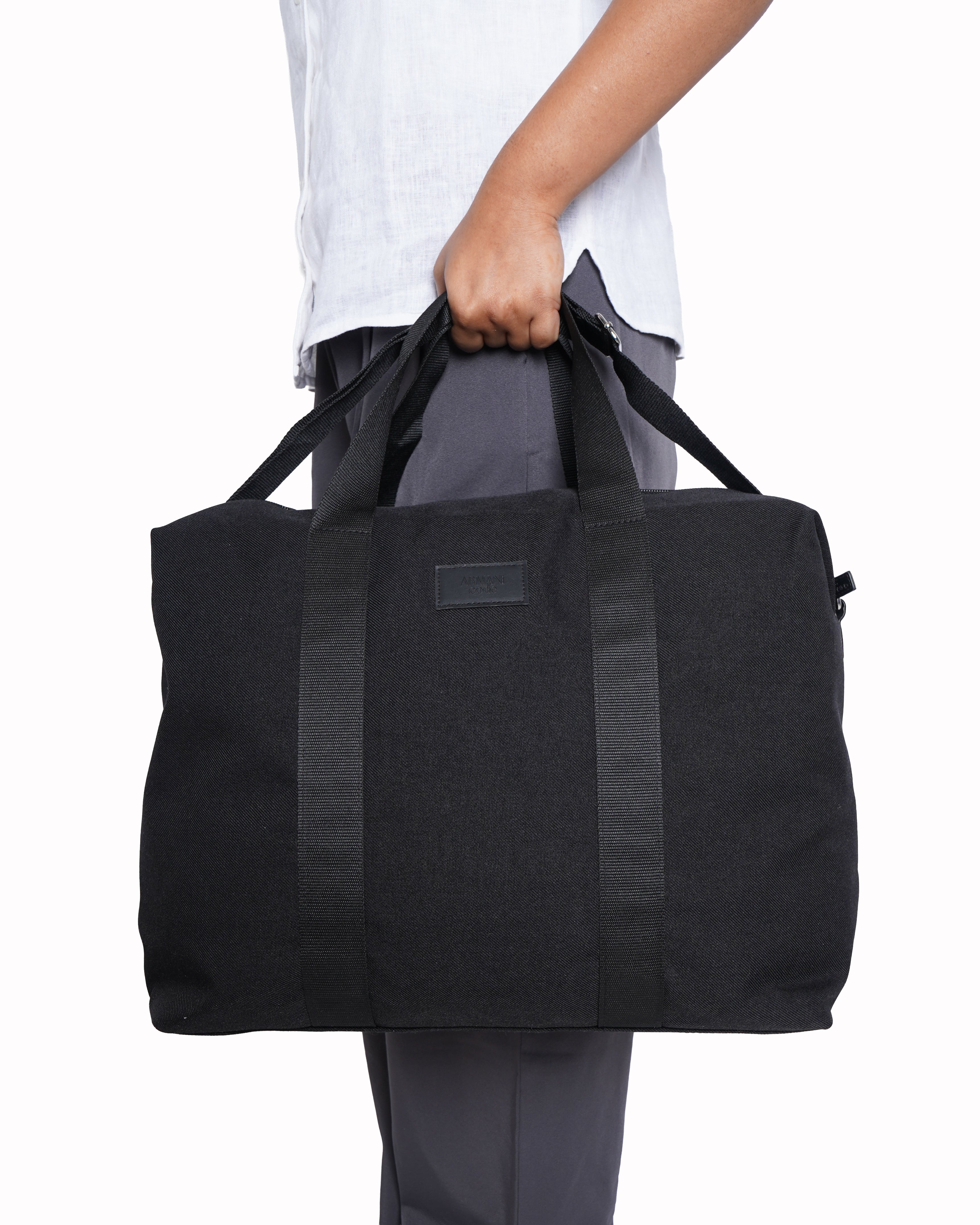 New Giorgio Armani Canvas & Nylon Traveller Bag