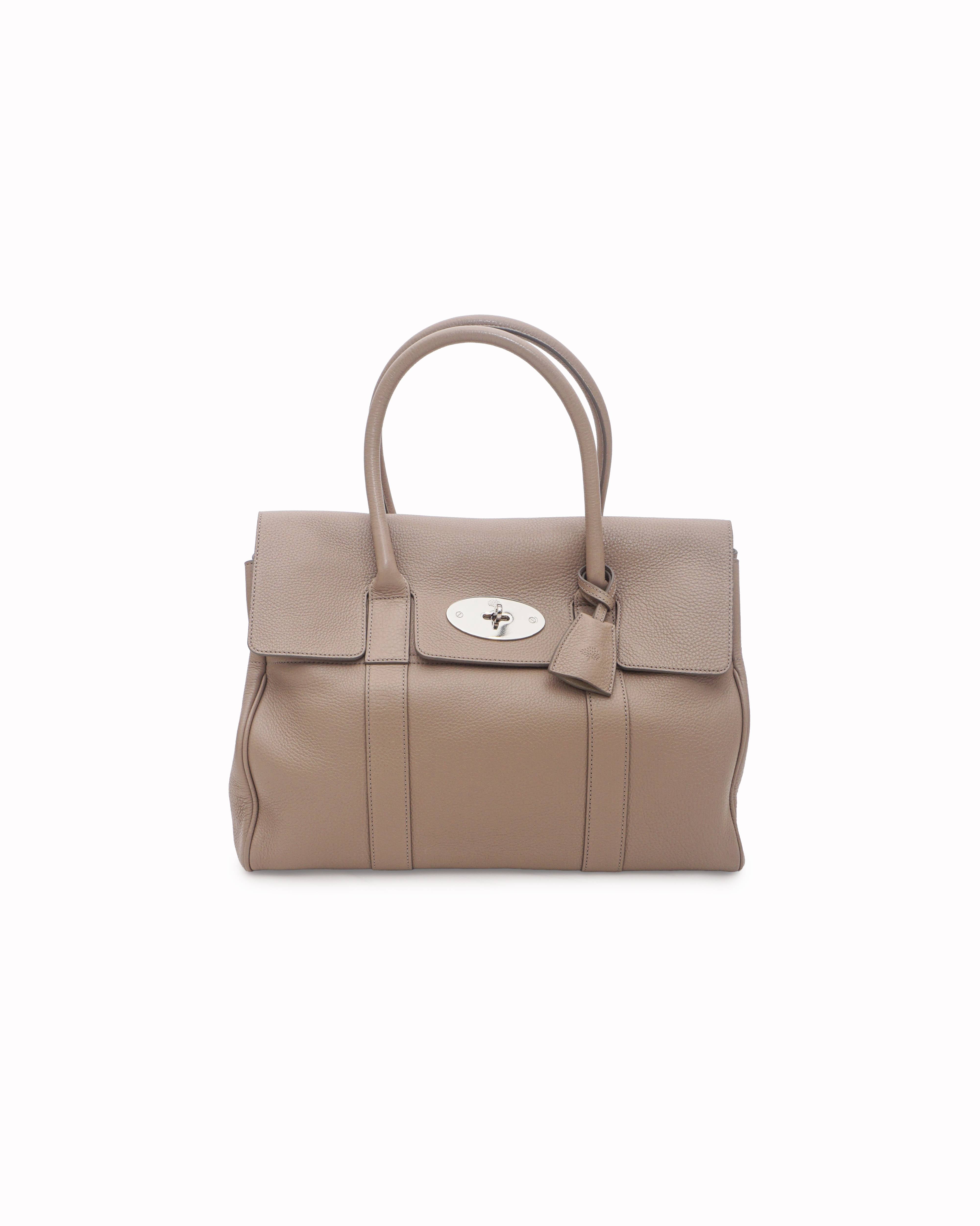 Mulberry Sable Bayswater Grain Leather Shoulder Bag