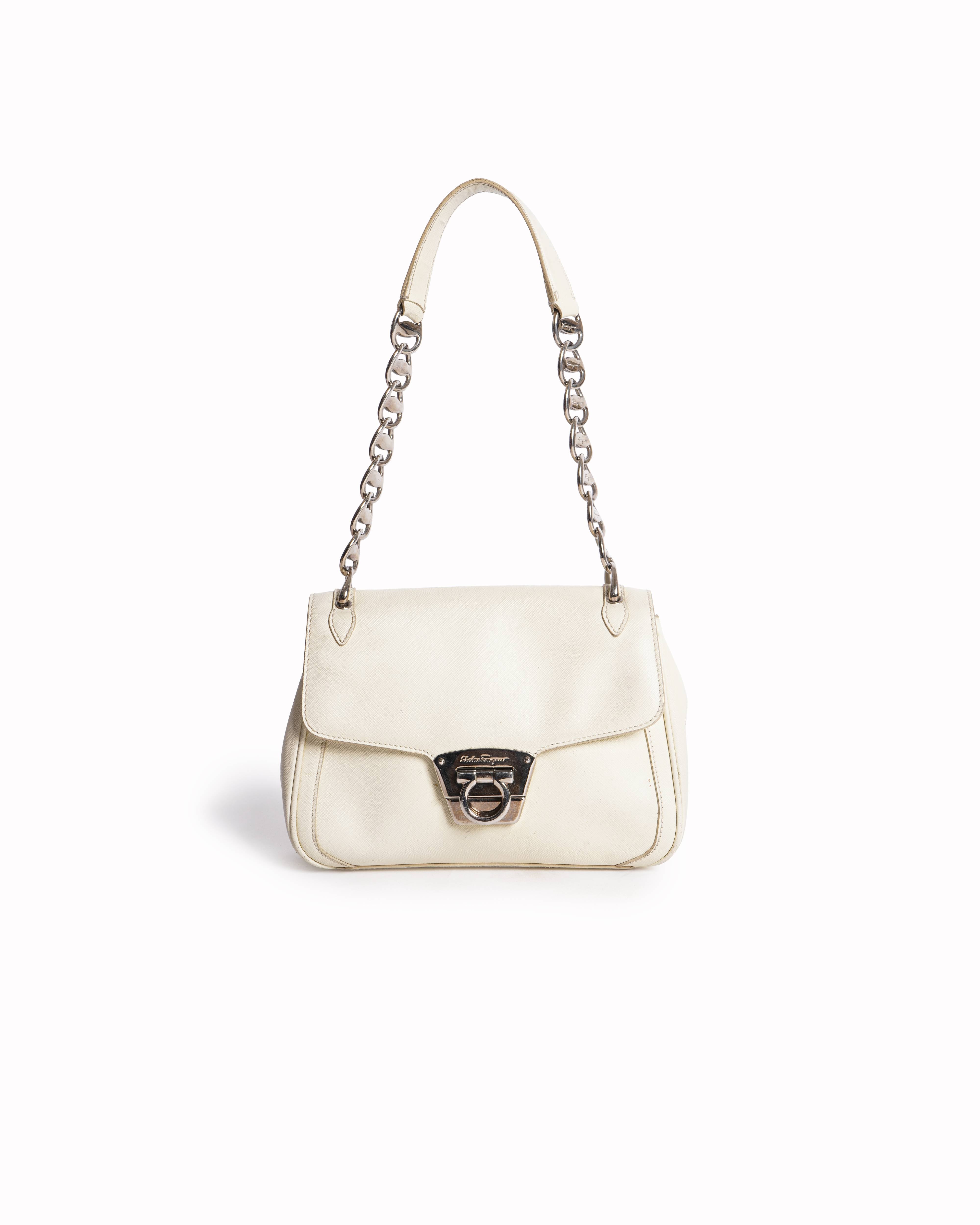 Salvatore Ferragamo Gancini Flap Shoulder Bag