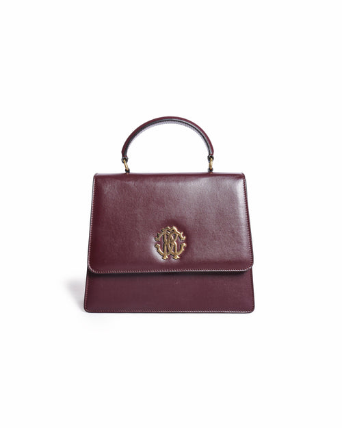 Roberto Cavalli Burgundy Crossbody Handbag