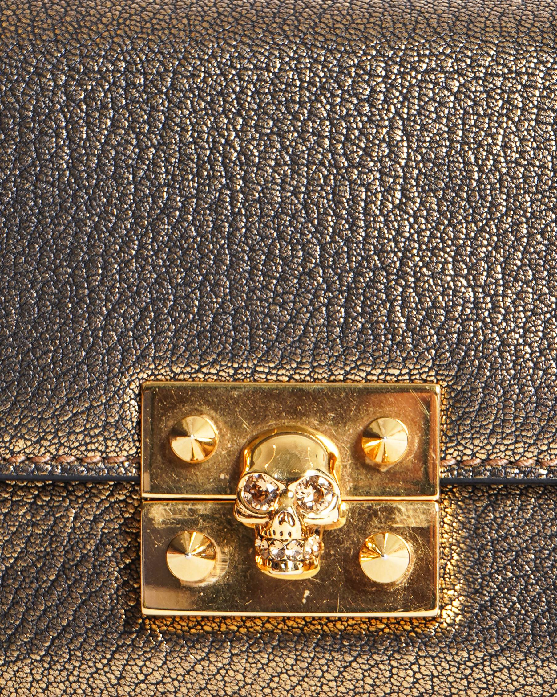 Alexander McQueen Skull Turn-Lock Mini Crossbody Bag