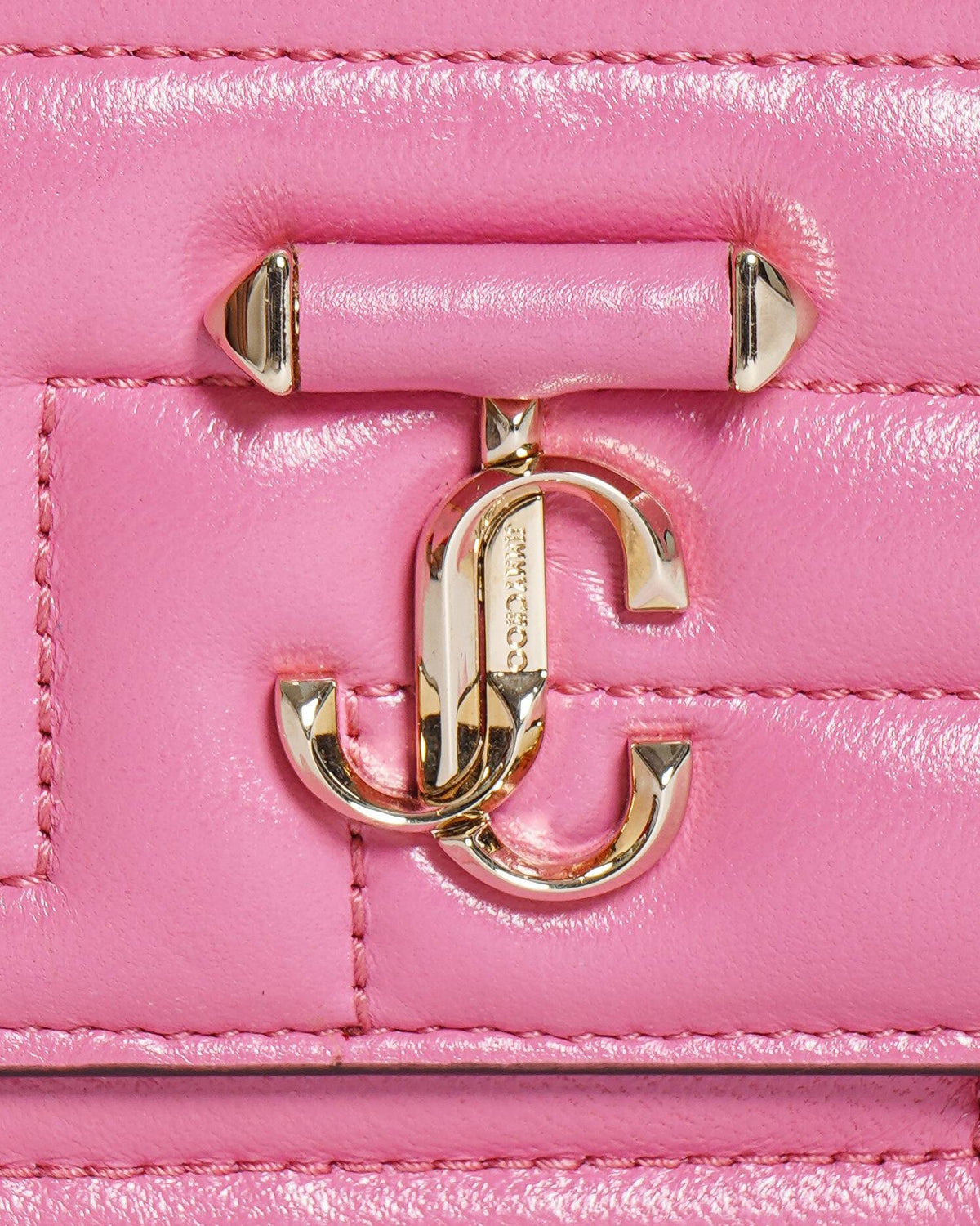 Jimmy Choo Varenne Avenue Mini Quad Pink Shoulder Bag
