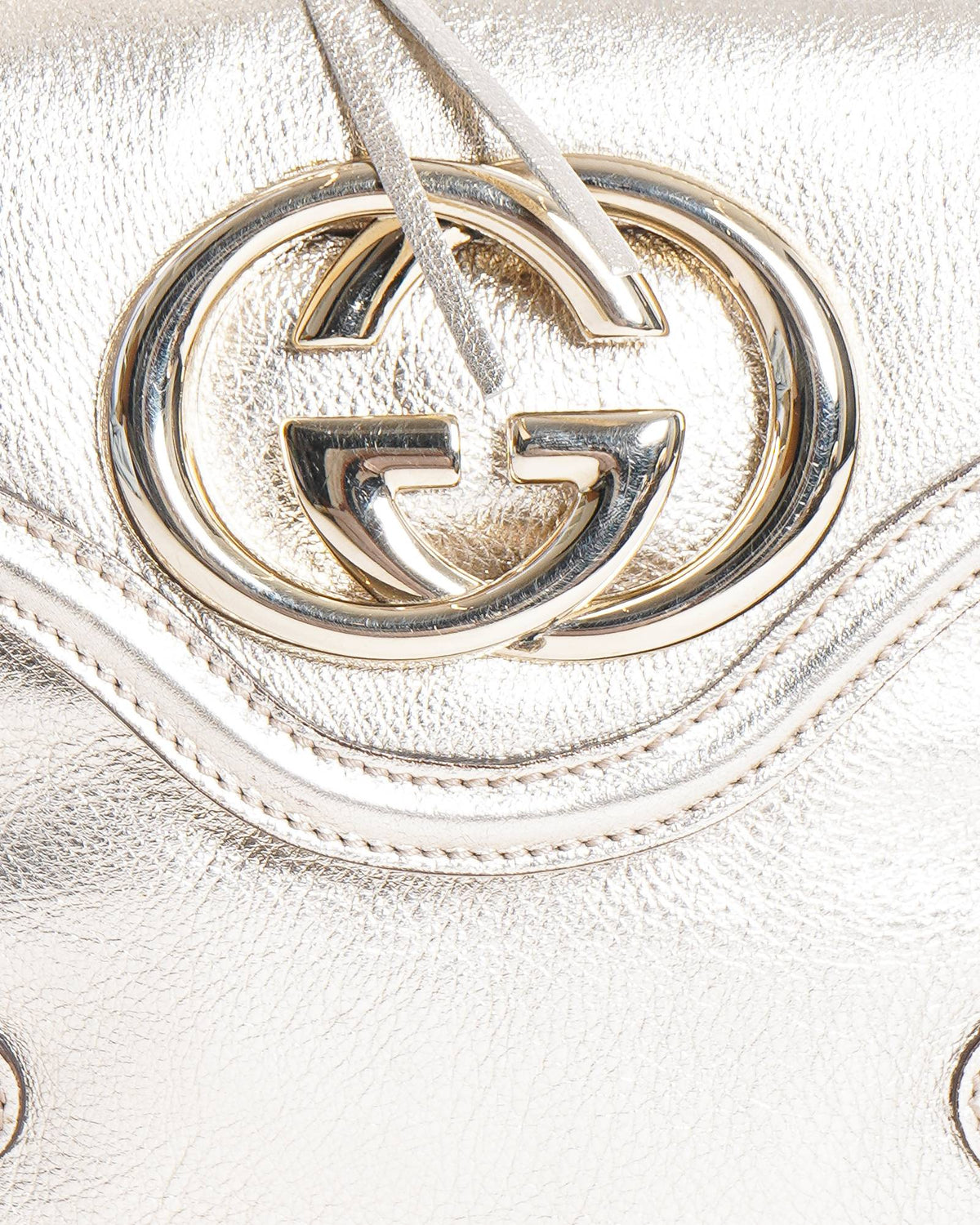 Gucci Britt Tassel Hobo in Metallic Champagne Leather