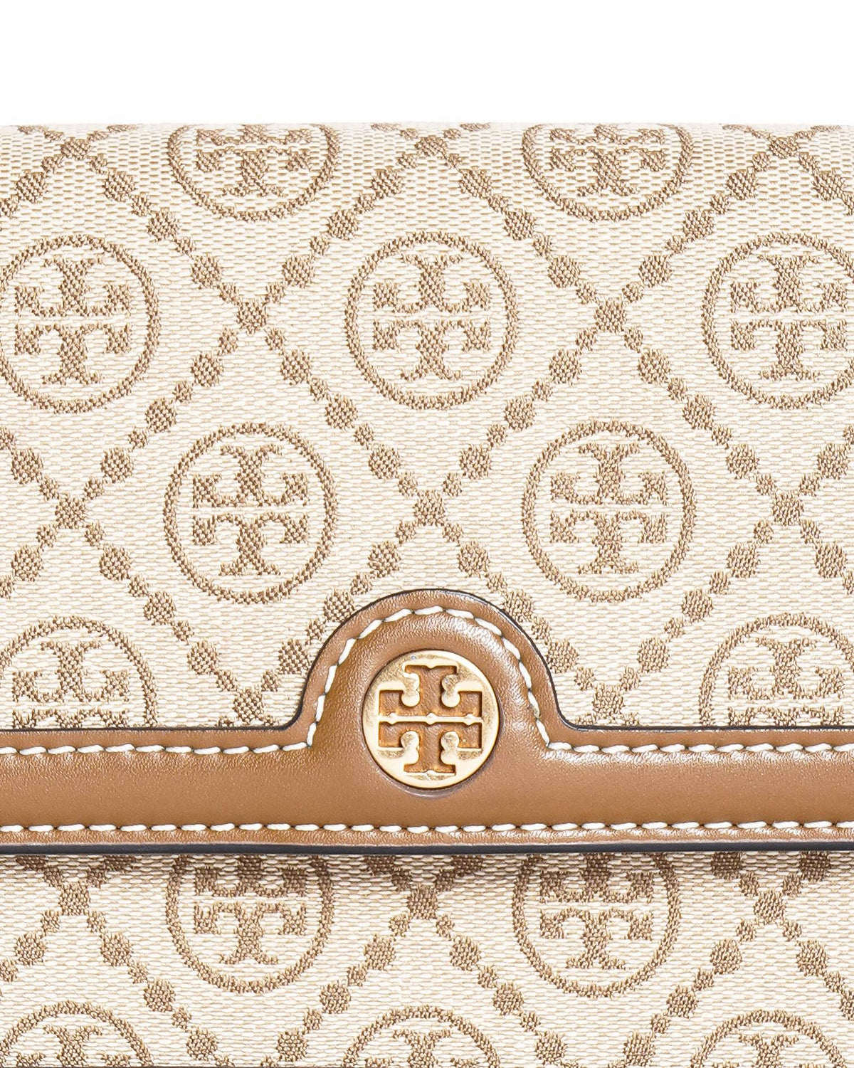 Tory Burch T Monogram Canvas and Leather Mini Shoulder Bag