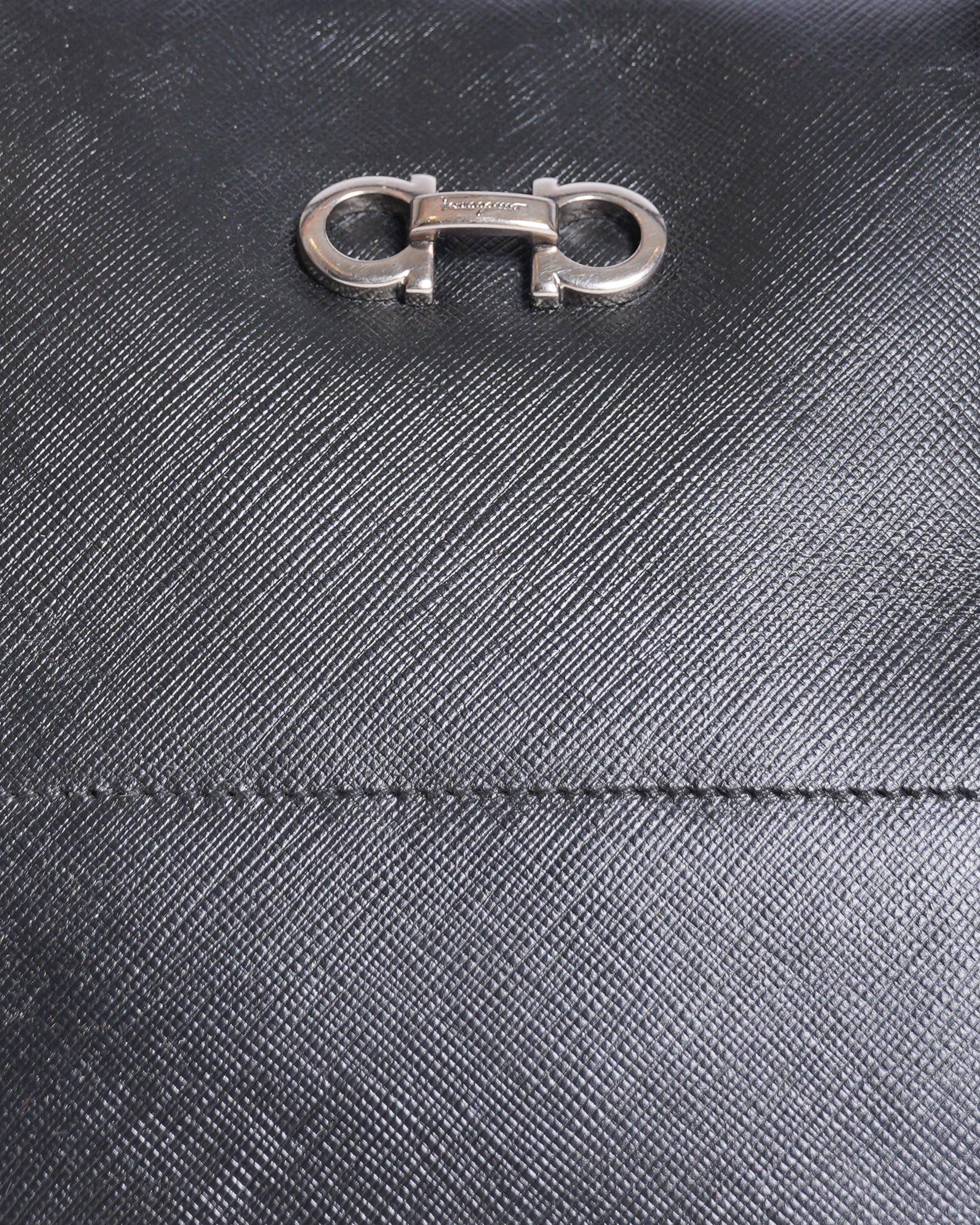 Salvatore Ferragamo Double Gancio Leather Handbag