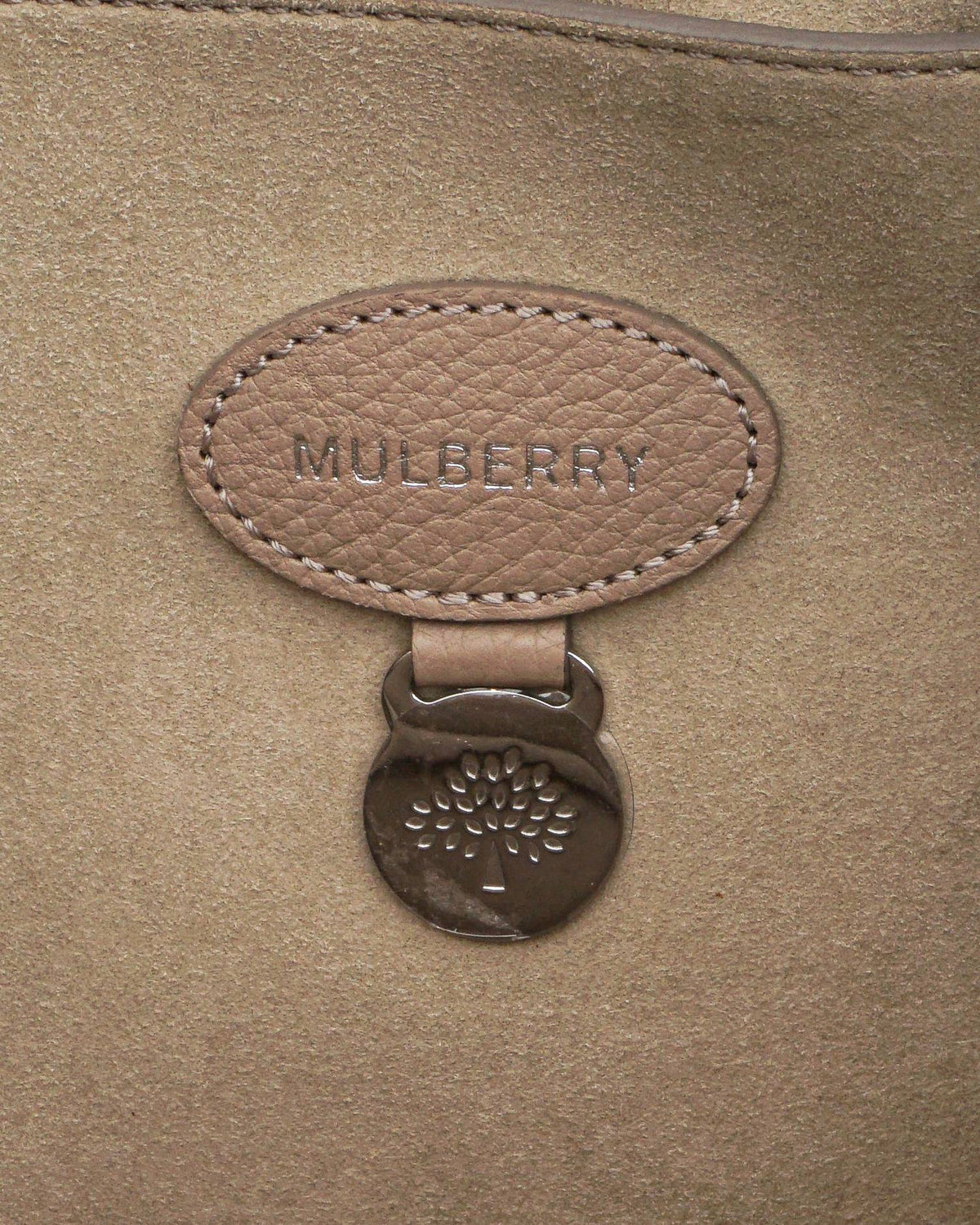 Mulberry Sable Bayswater Grain Leather Shoulder Bag