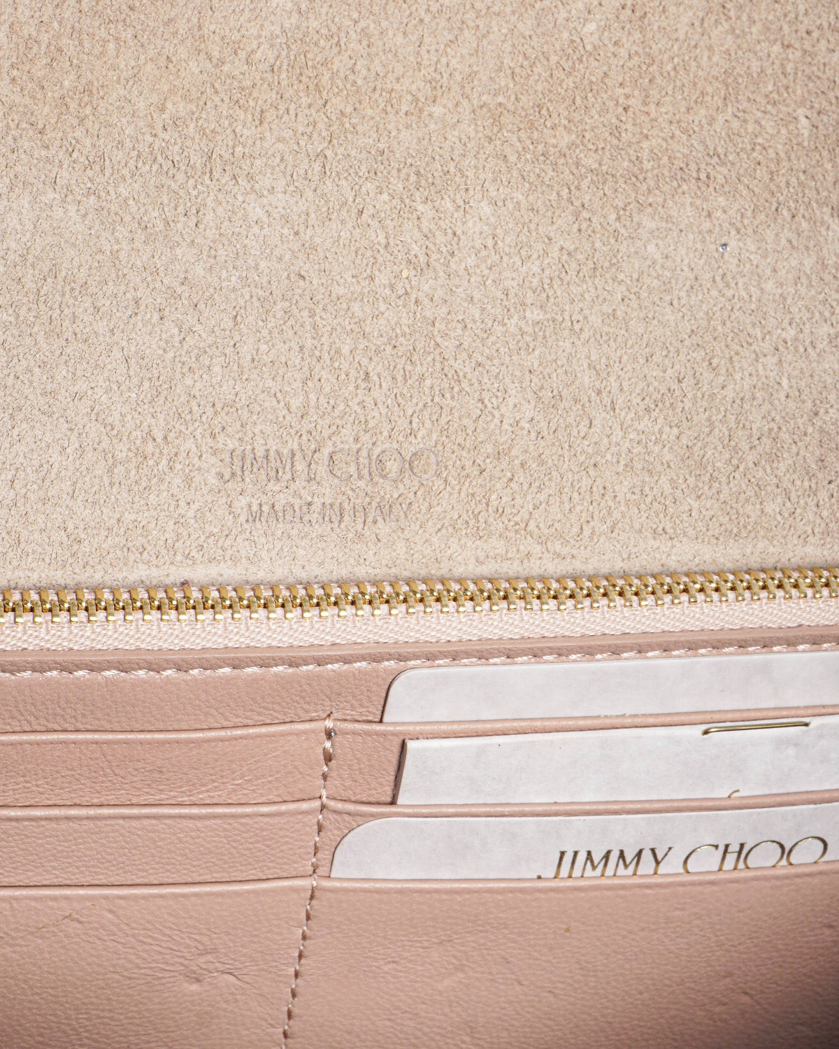 Jimmy Choo Emmie Coarse Glitter Envelope Clutch Bag