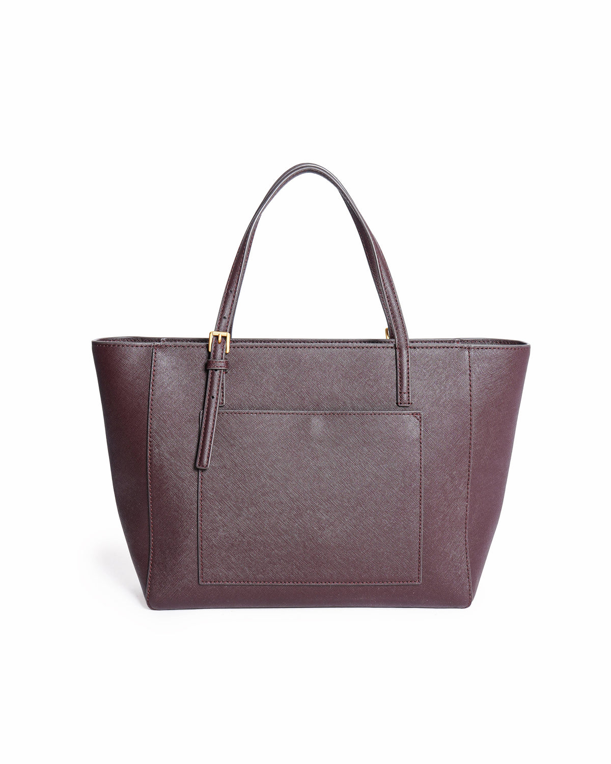 Tory Burch Burgundy Leather Emerson Tote Bag