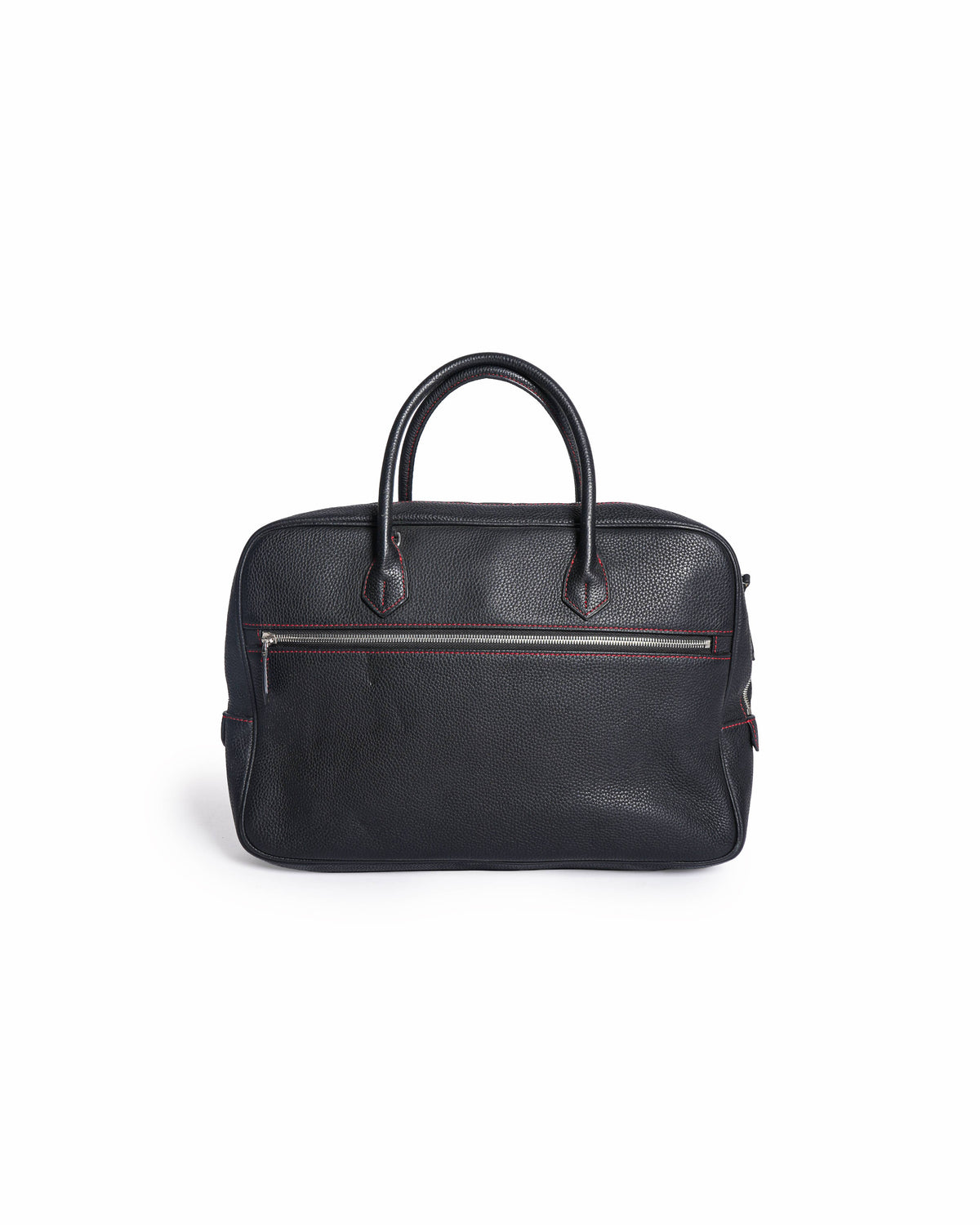 Hermès Black Clemence Leather Messenger Satchel Bag