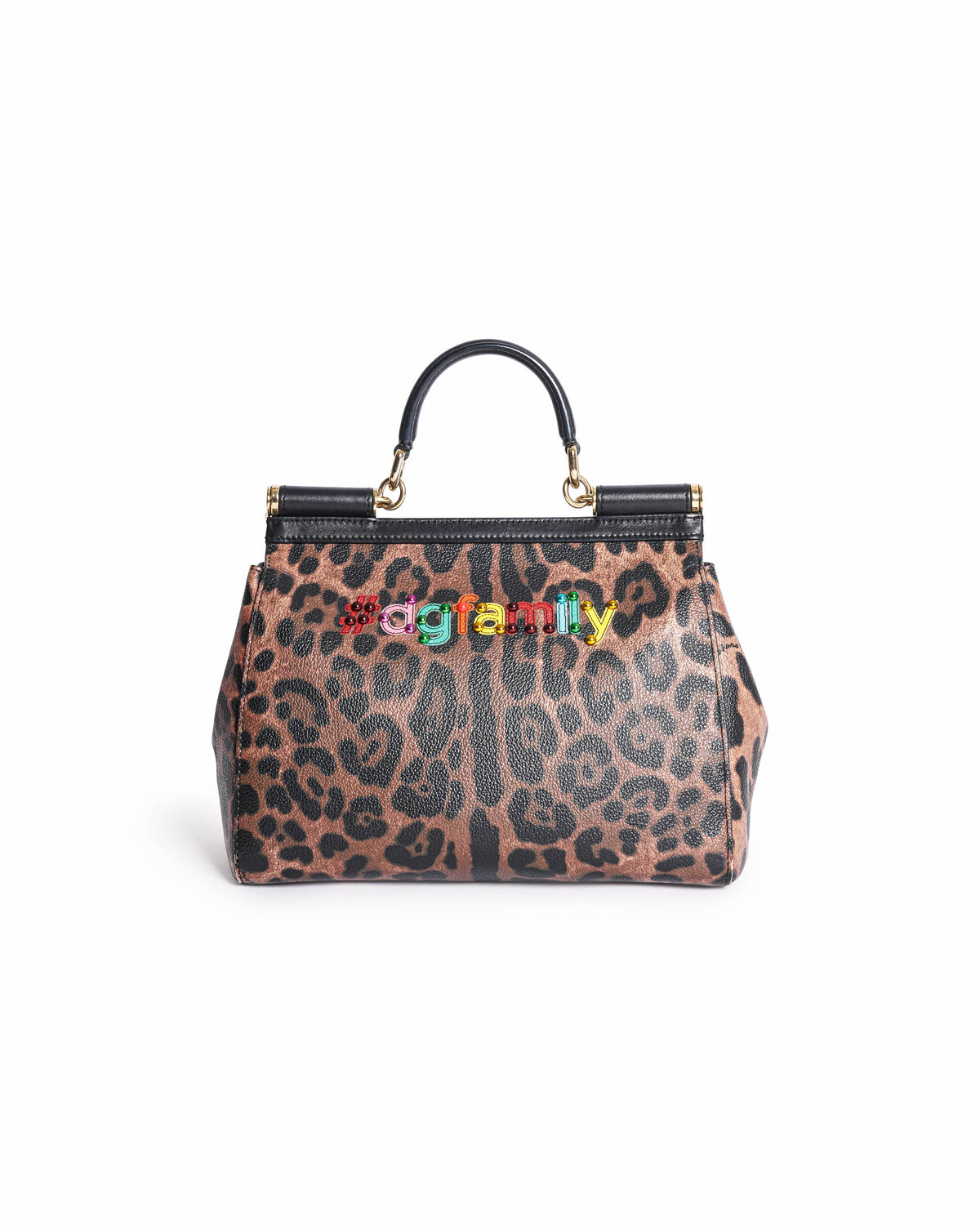 Dolce & Gabbana Miss Sicily DG Family Leather Satchel