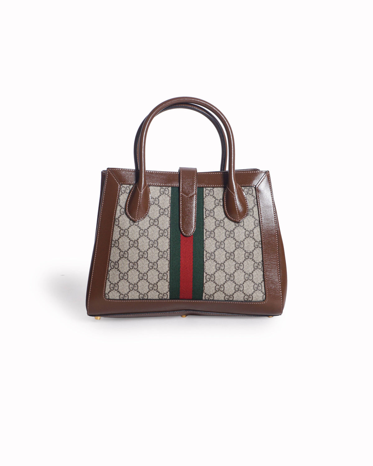 Gucci Jackie GG Supreme Canvas Web Stripe Top Handle Bag