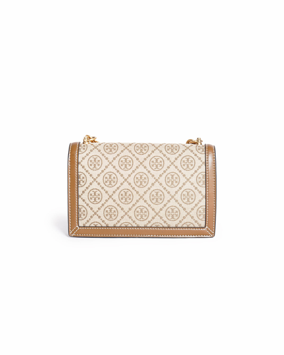 Tory Burch T Monogram Canvas and Leather Mini Shoulder Bag