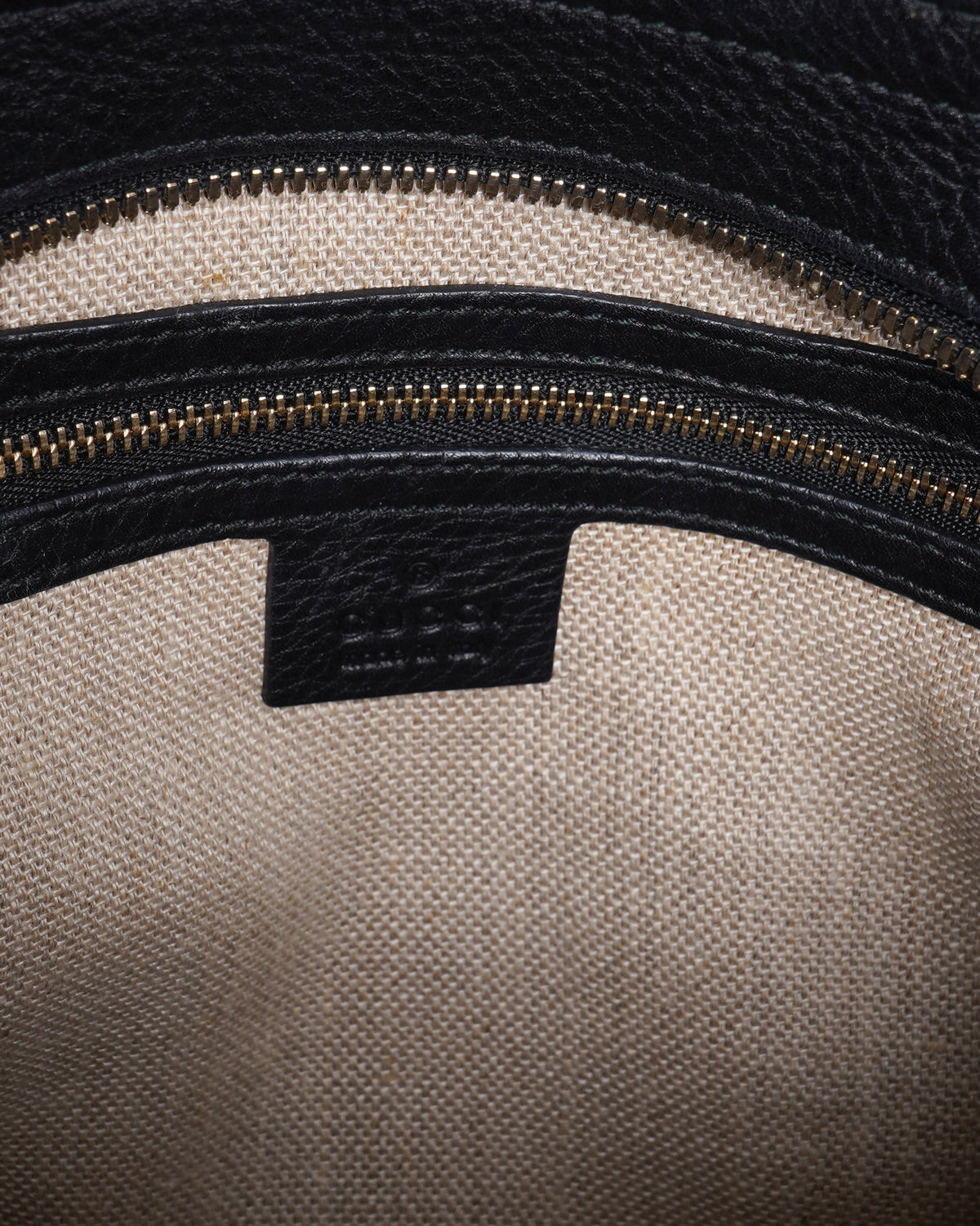 Gucci beige/Black GG Canvas Classic Tote Bag