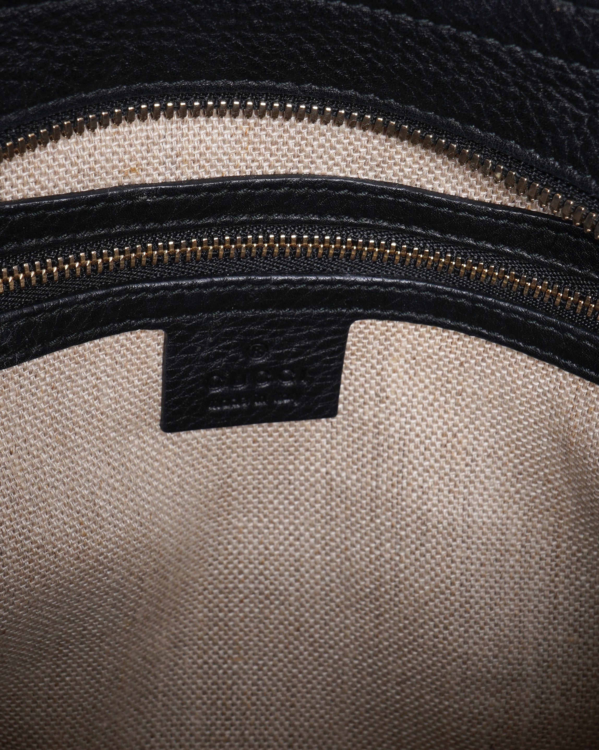 Gucci beige/Black GG Canvas Classic Tote Bag