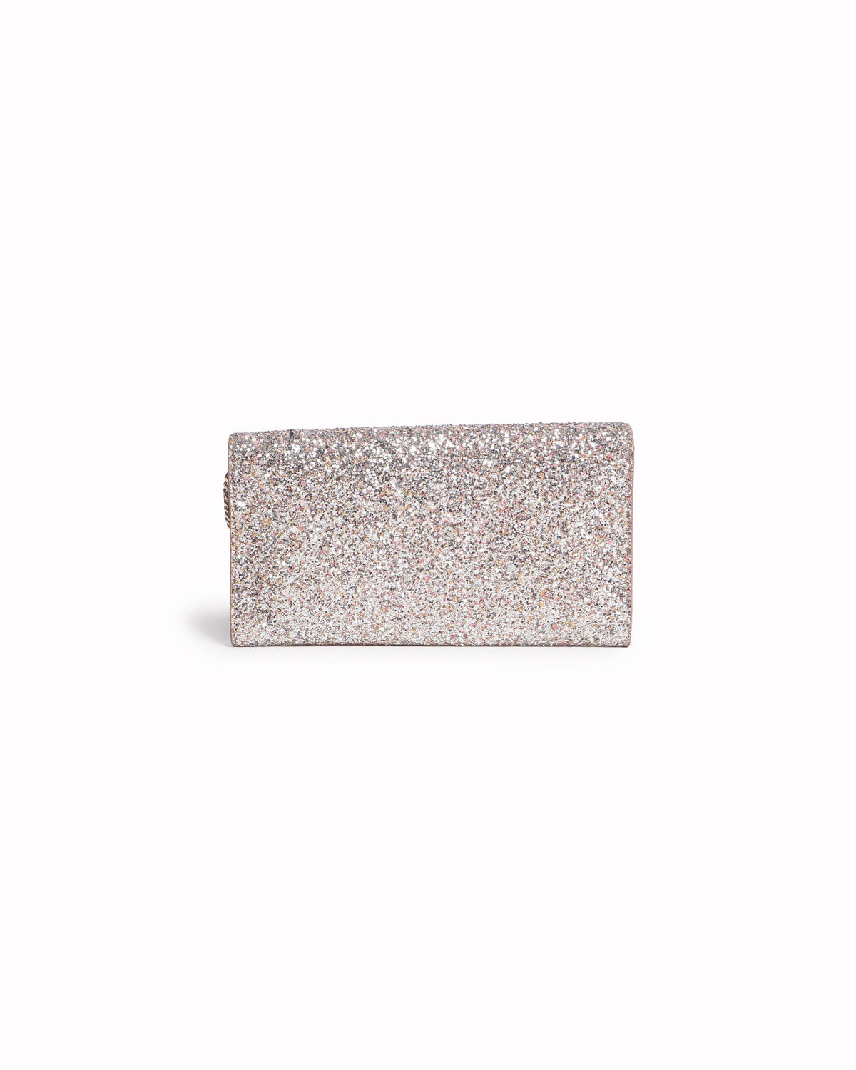 Jimmy Choo Emmie Coarse Glitter Envelope Clutch Bag