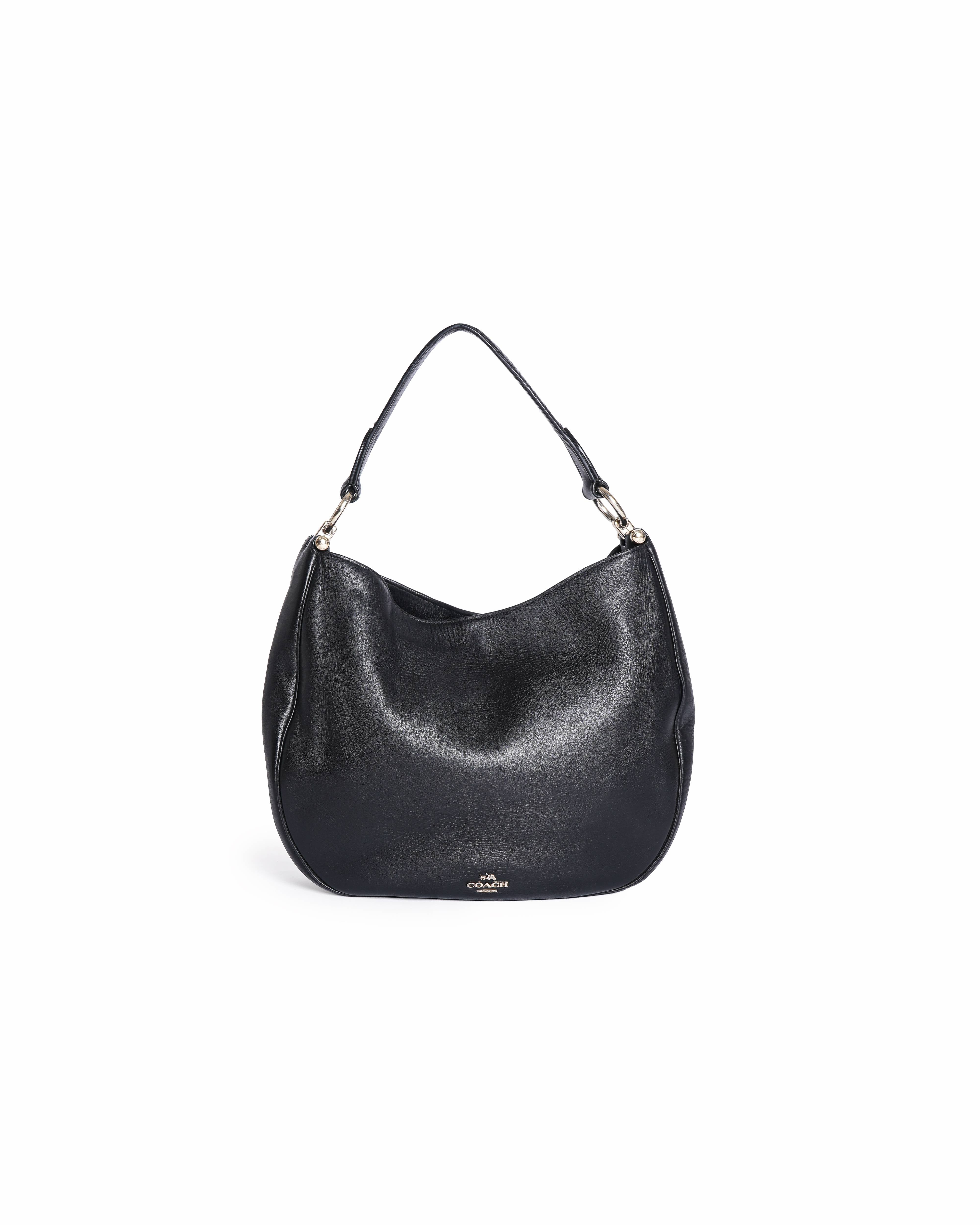 Coach Black Hobo Shoulder Bag Leather