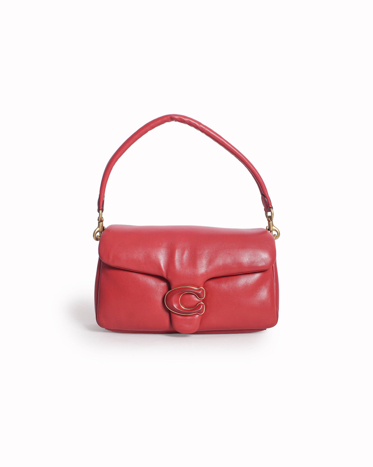 Coach Red Nappa Leather Pillow Tabby 26 Shoulder Bag