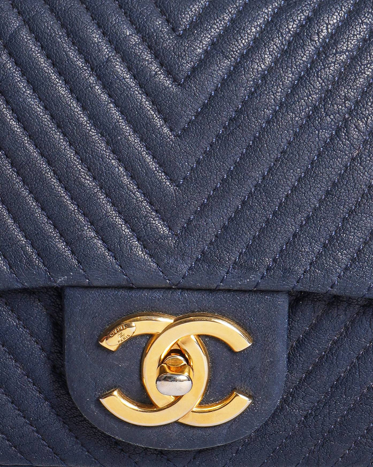 Chanel Chevron Timeless Classique Leather Crossbody Bag