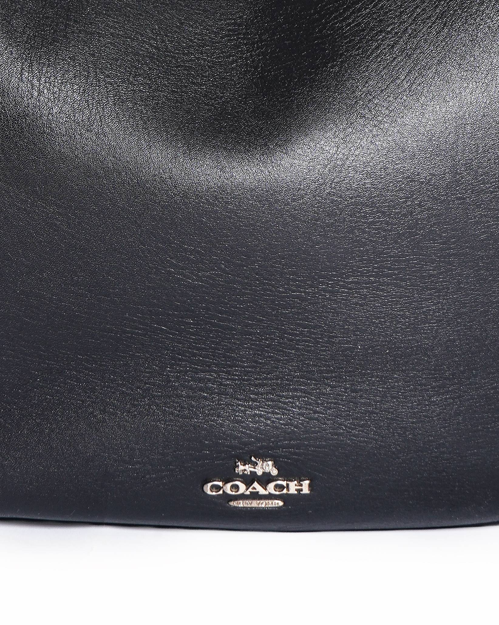 Coach Black Hobo Shoulder Bag Leather