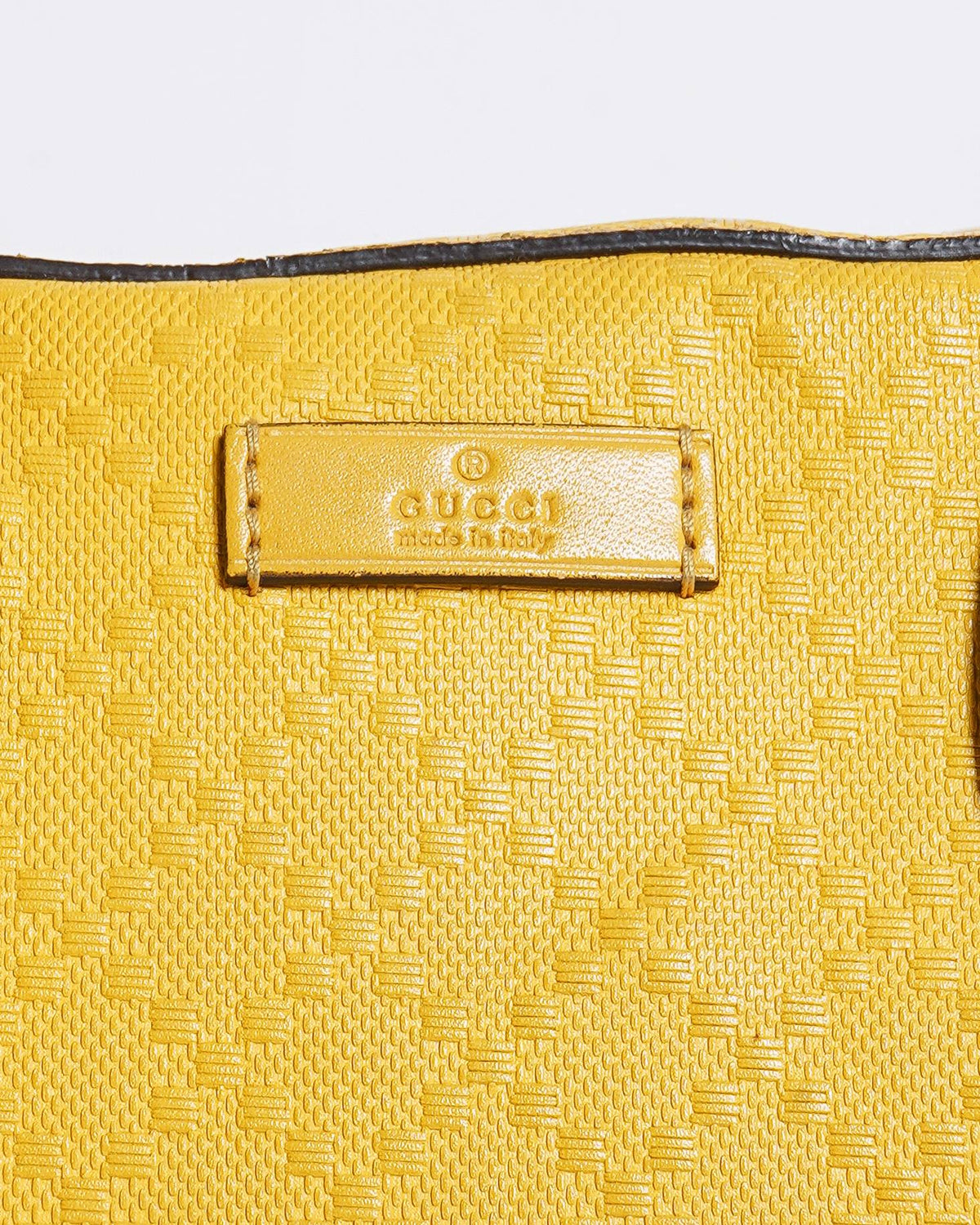 Gucci Yellow Bright Diamante Leather Small Boston Satchel Bag