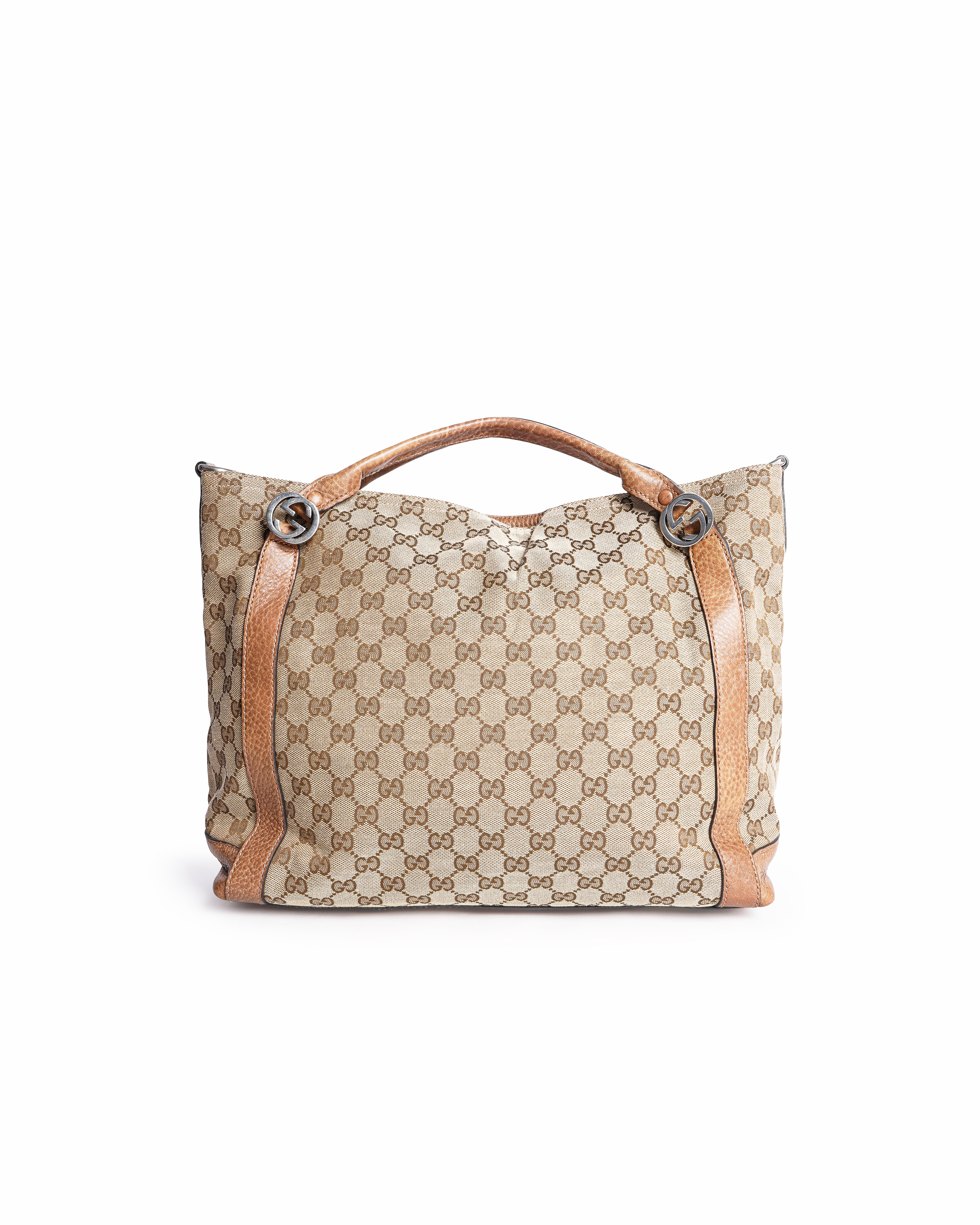 Gucci Beige/Brown GG Canvas Miss GG Original Top Handle Bag