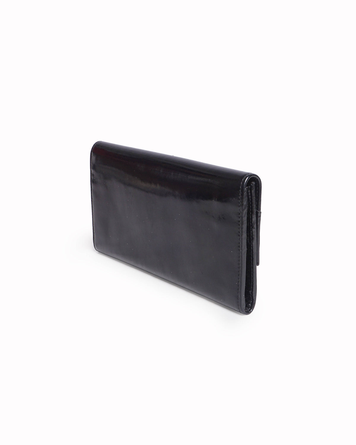 Jimmy Choo Black Patent Leather Continental Wallet