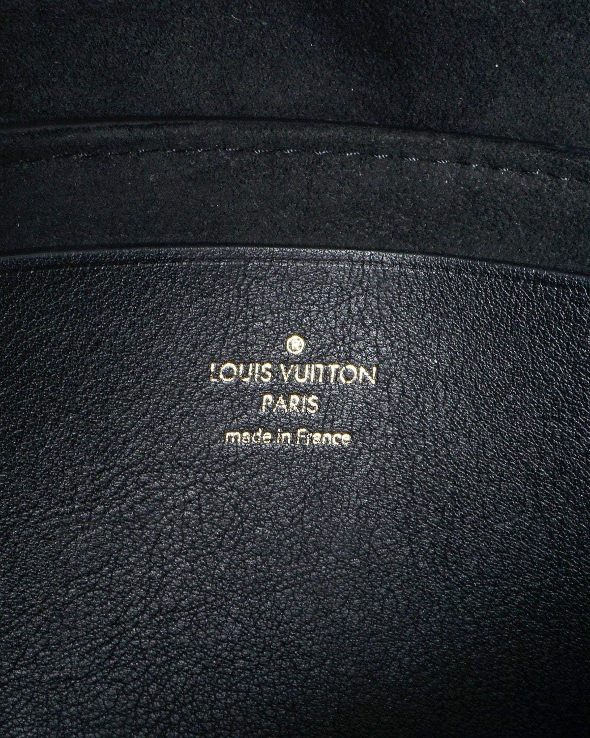 Louis Vuitton Black Smooth Leather Love Note Envelope Bag