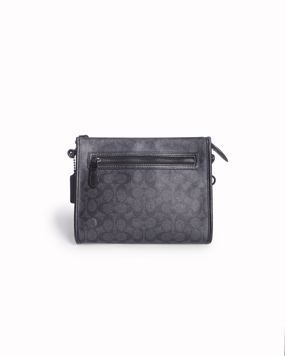 Coach Signature Flat Crossbody Bag with Coin Pouch