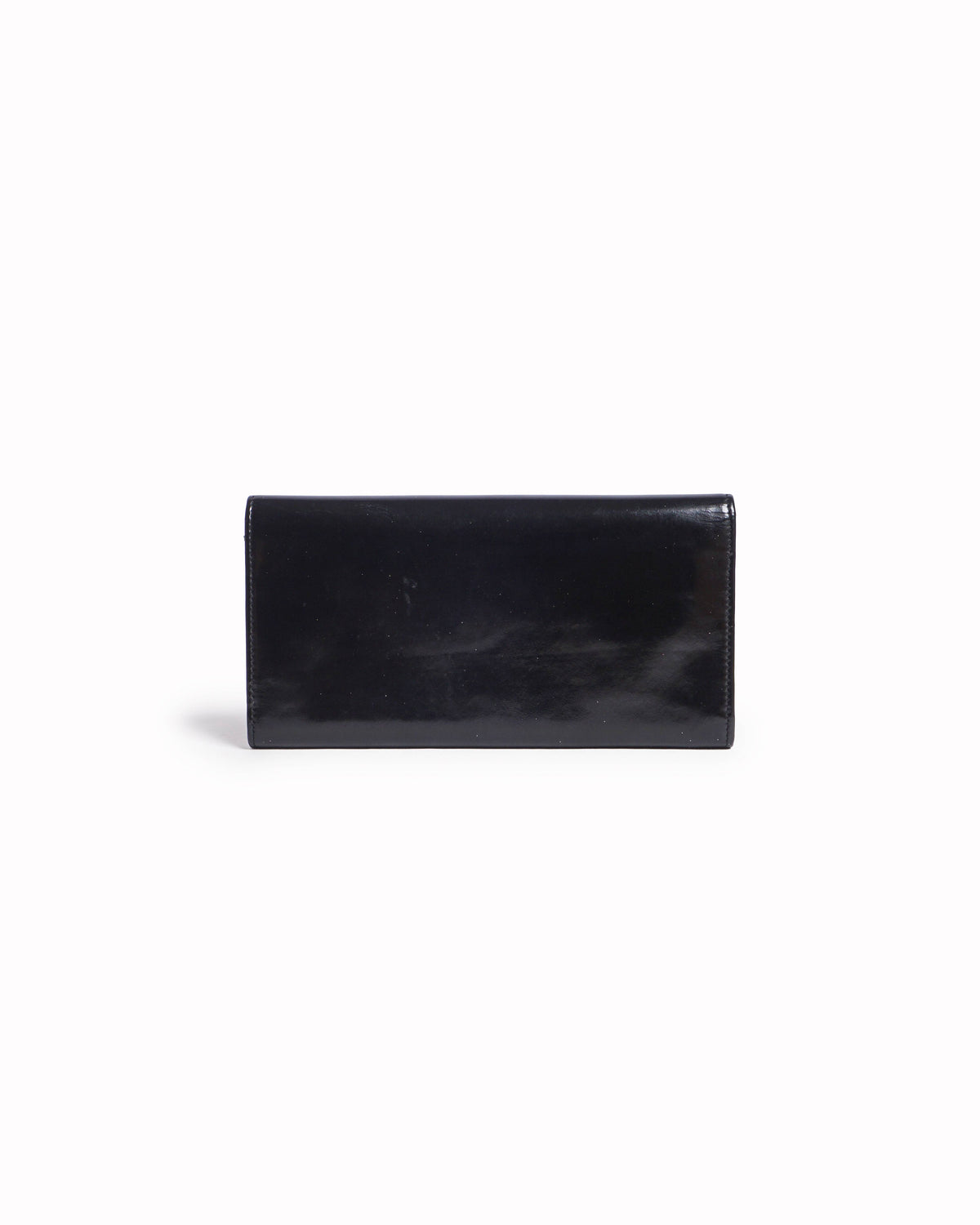 Jimmy Choo Black Patent Leather Continental Wallet