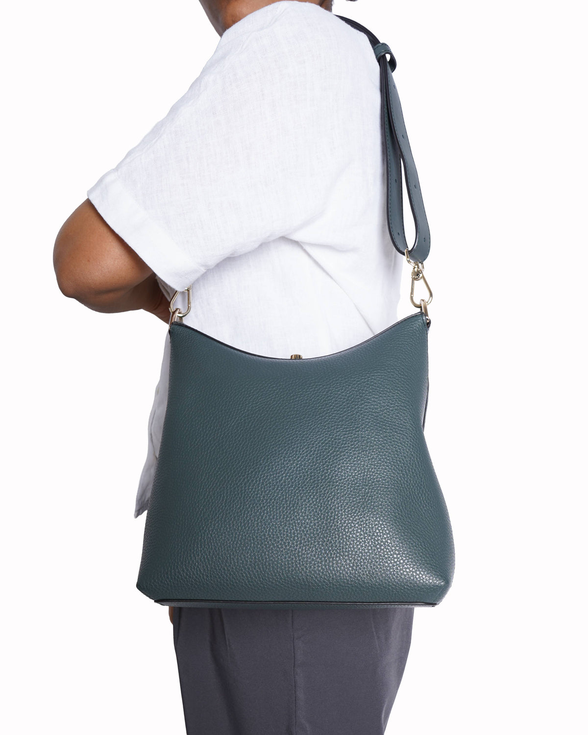 Furla green perla danae Hobo bag