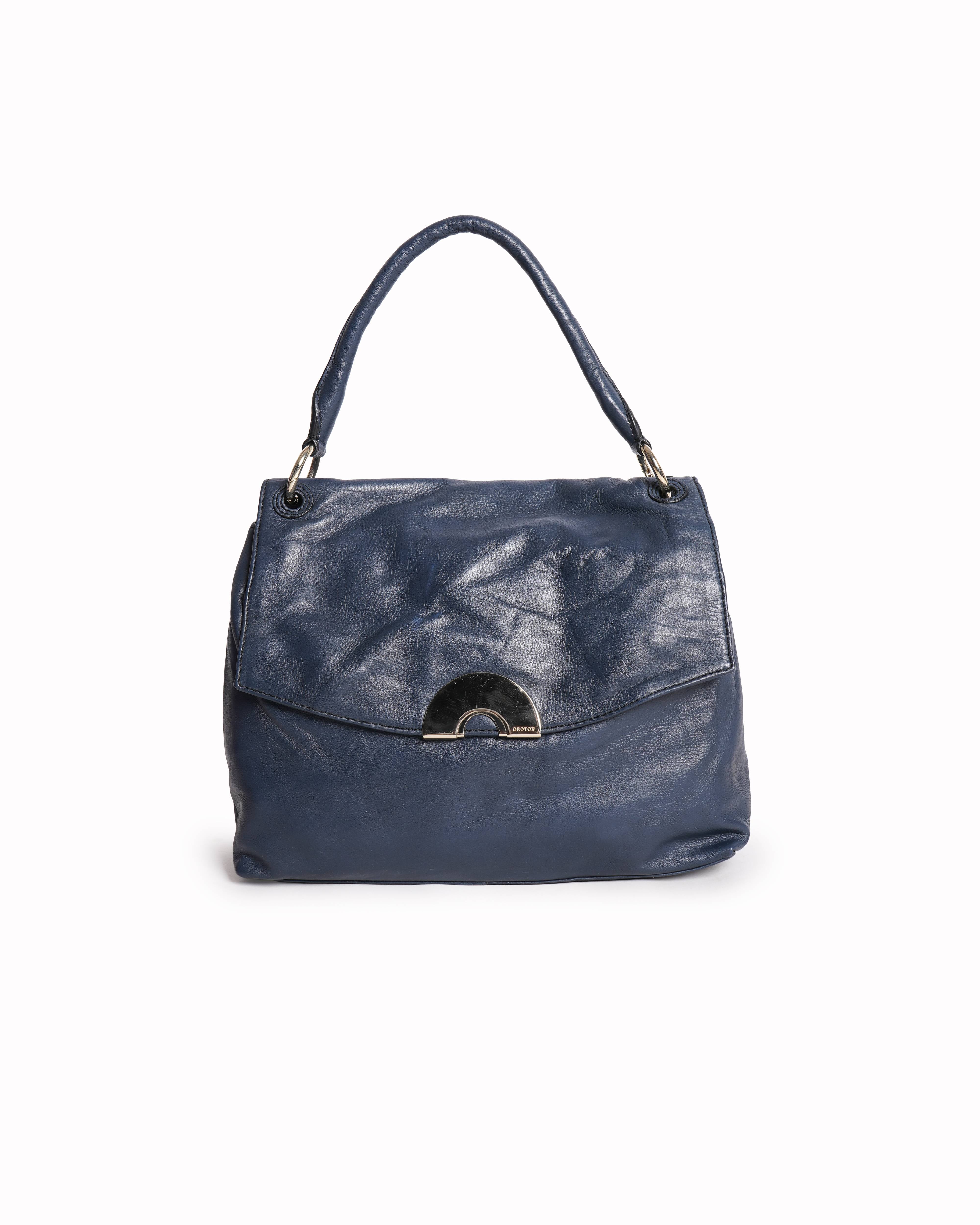 Oroton Blue Leather handbag