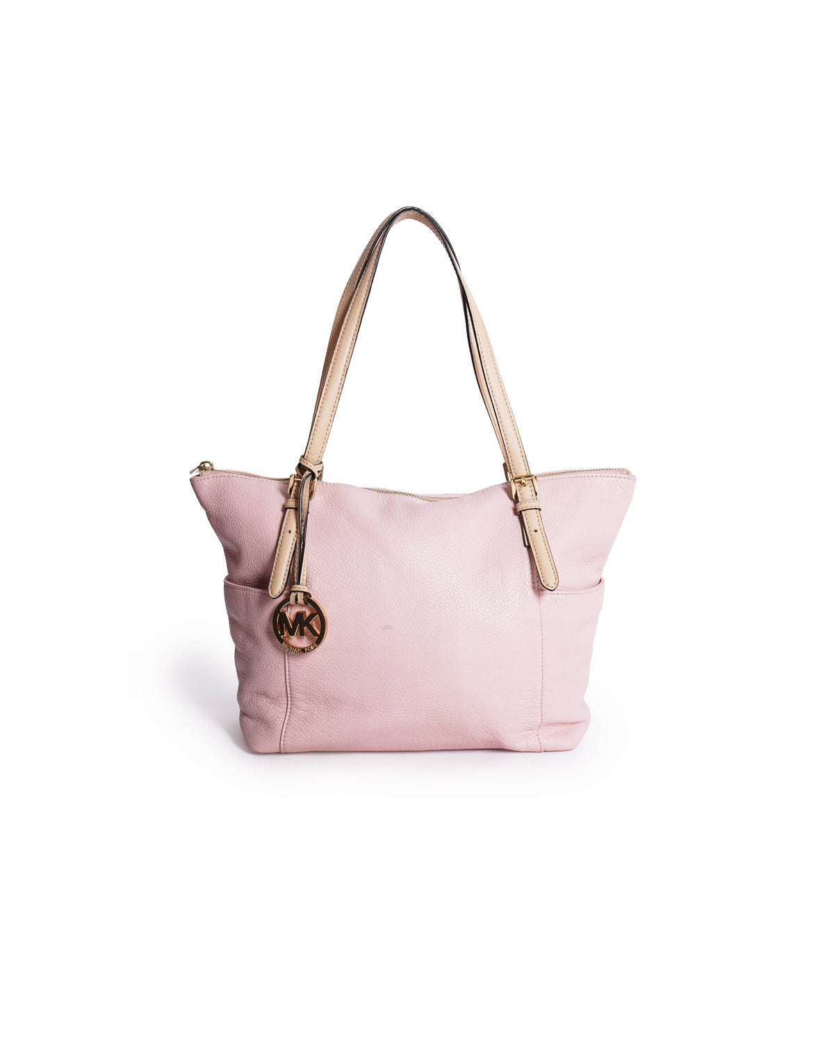 Michael Kors Pebbled Leather Pink Tote Bag