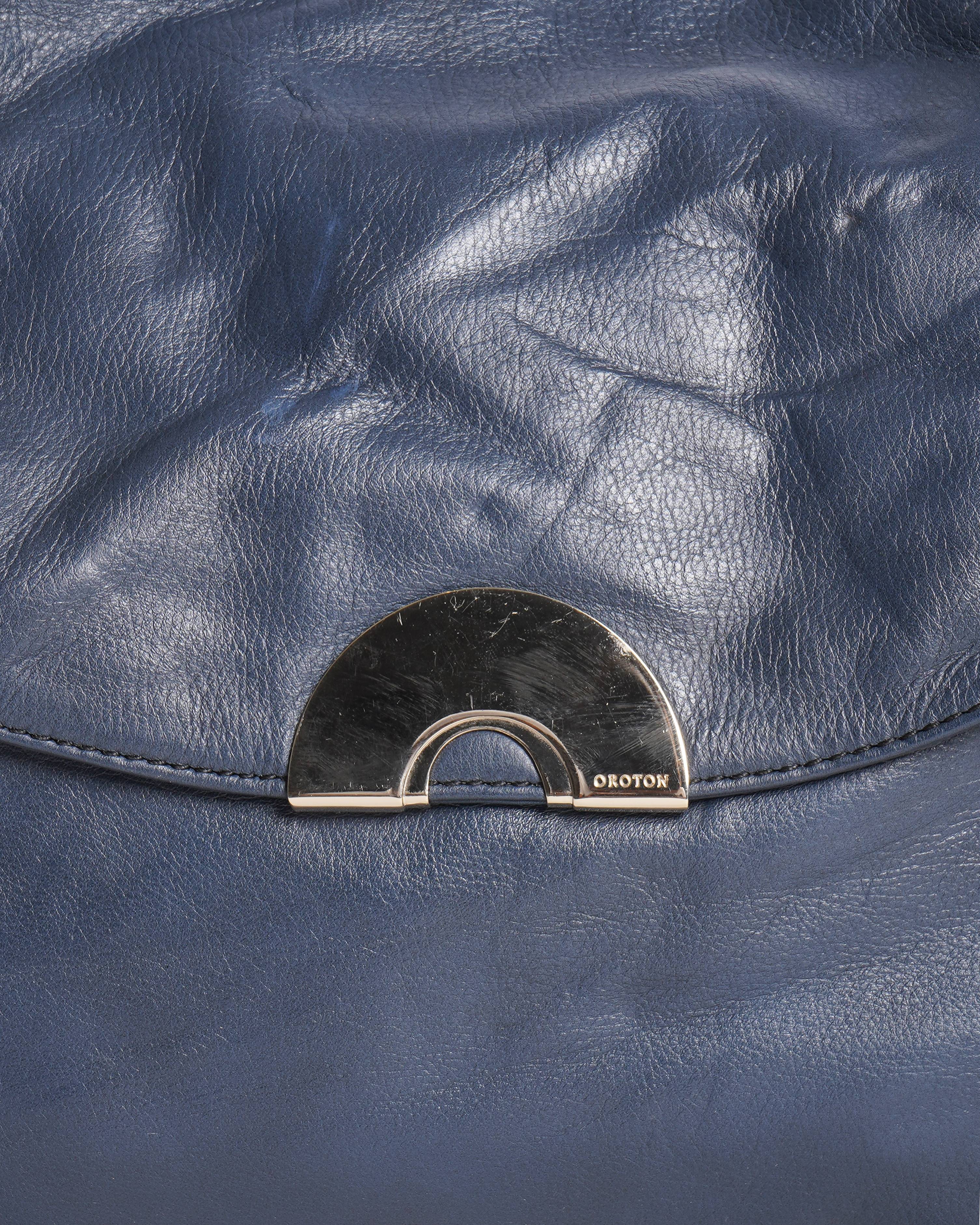 Oroton Blue Leather handbag