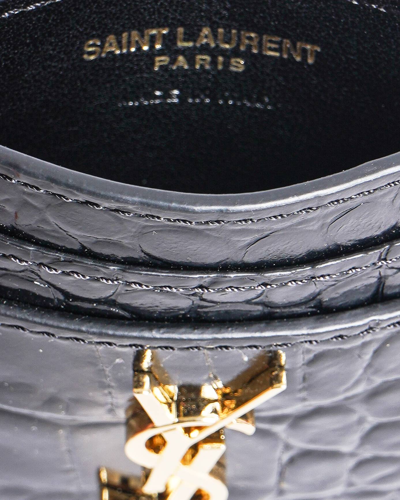 Saint Laurent Black Monogram Card Holder