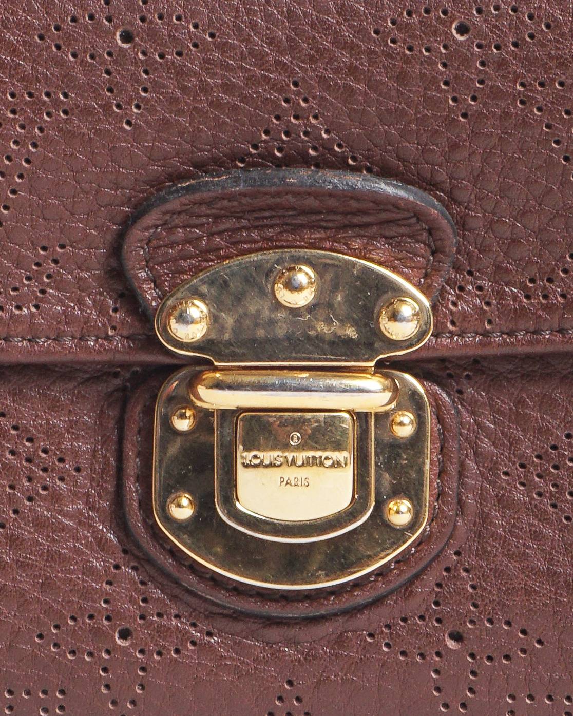 Louis Vuitton Brown Mahina Leather Portefeuille Amelia Long Wallet