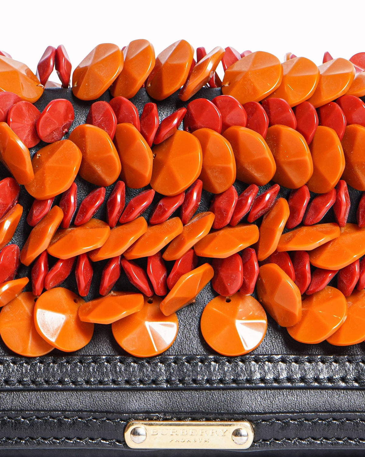 Burberry Beaded Black Wristlet Clutch