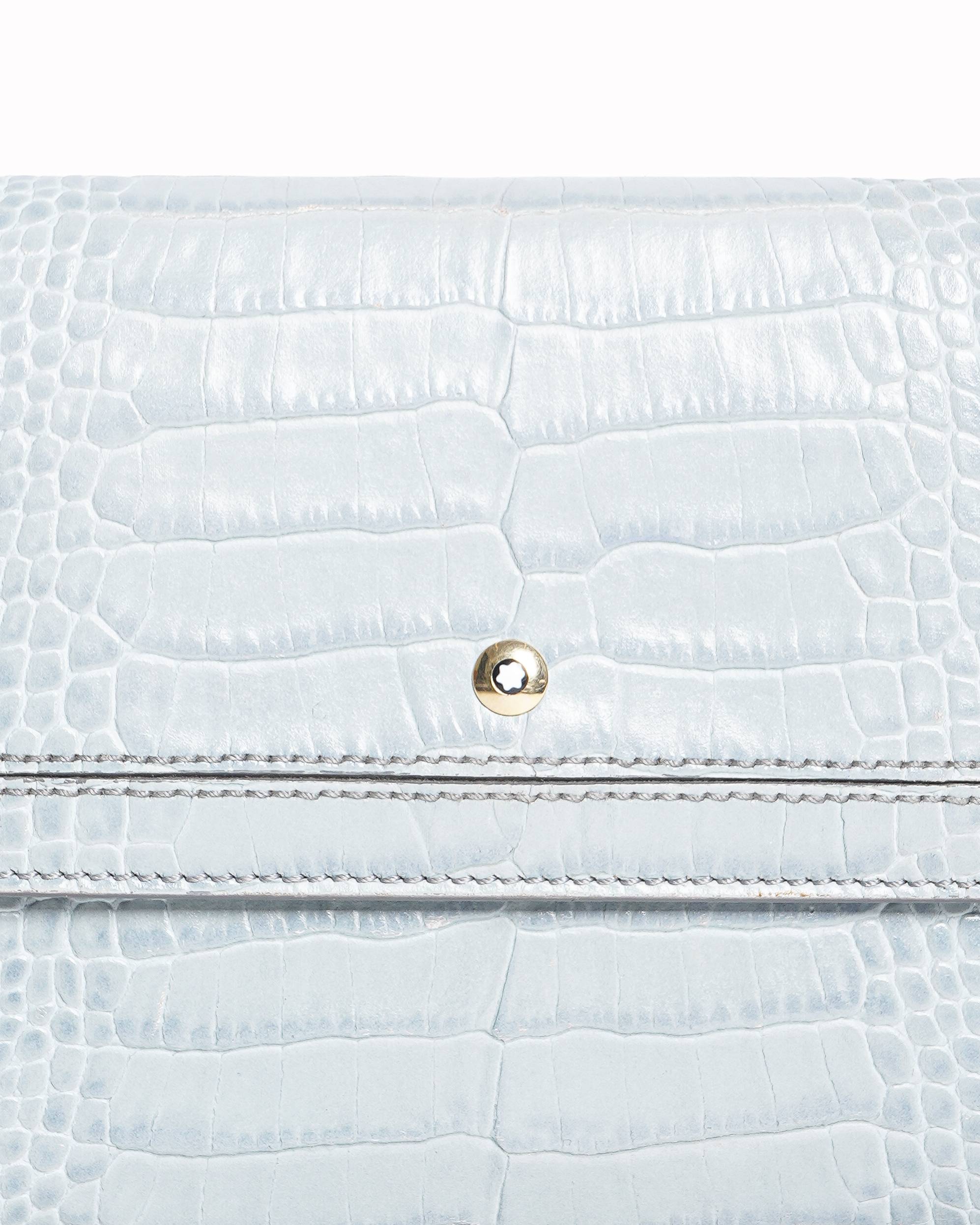 Montblanc La Vie de Bohème Croc-Embossed Wallet