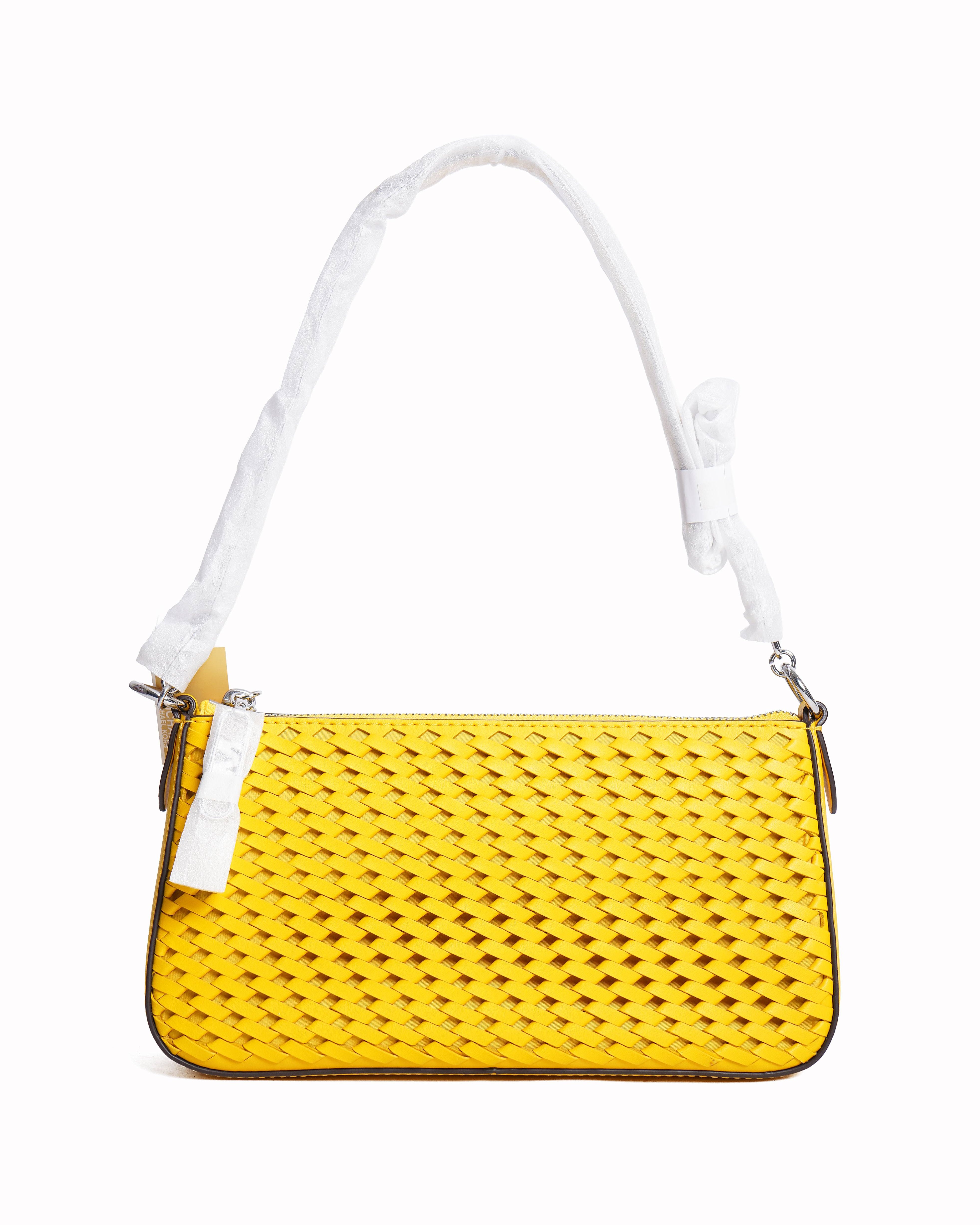 New Michael Kors 
Jet Set Medium Hand-Woven Shoulder Bag